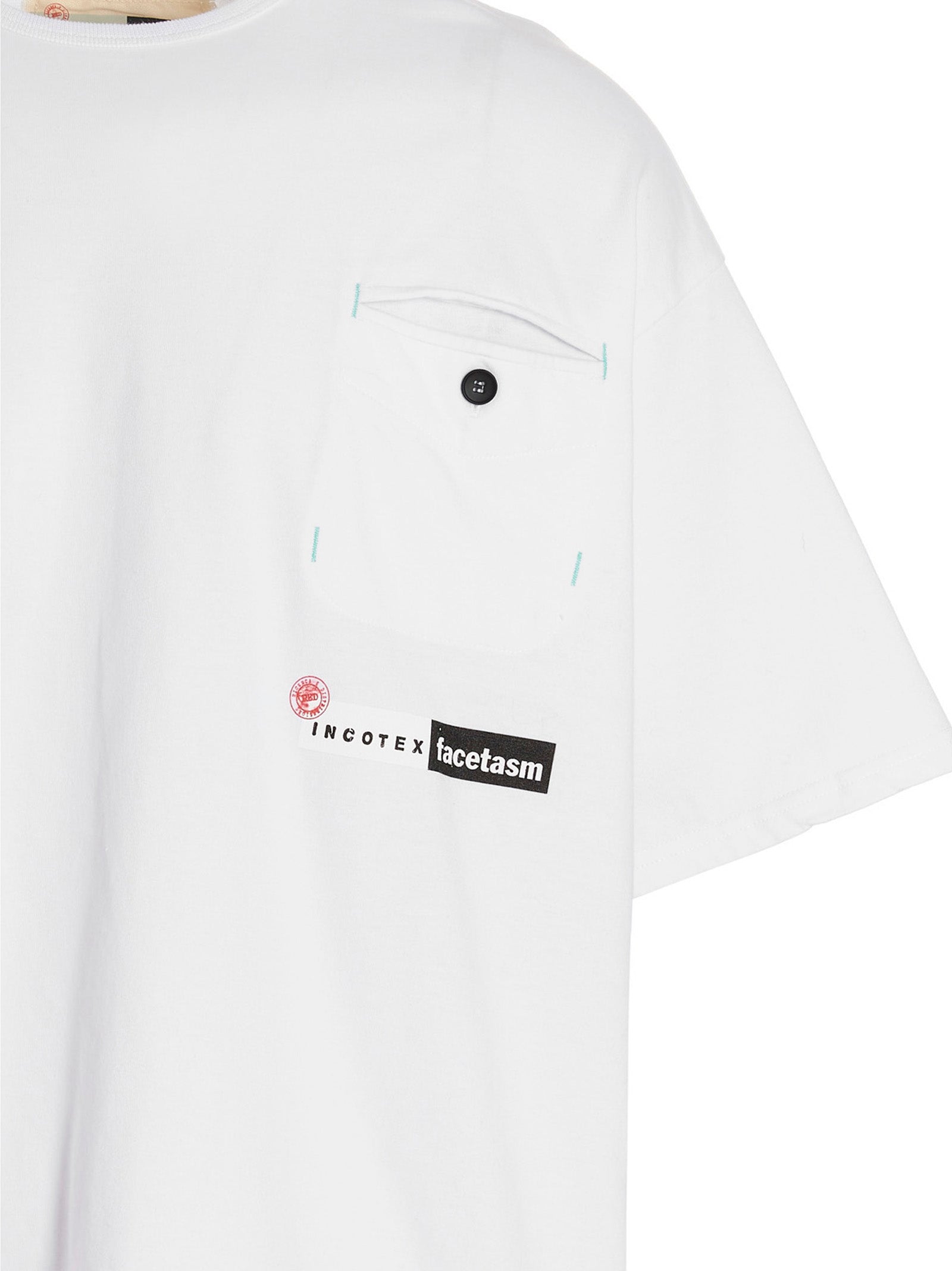 INCOTEX RED X FACETASM White Cotton Men's T-Shirt