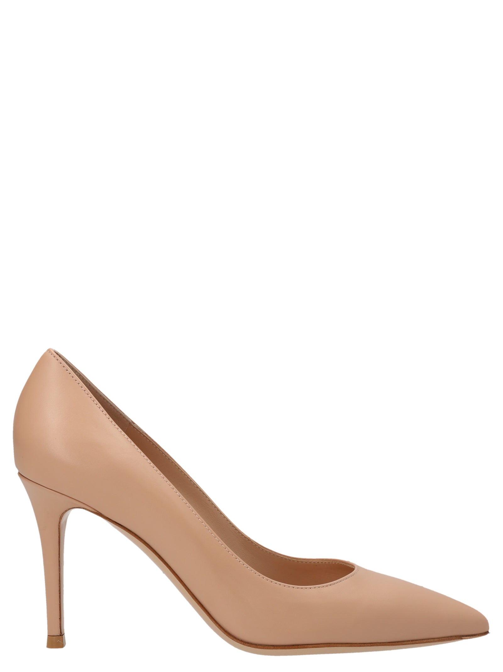 Gianvito Rossi Beige Calfskin High Heel Women's Pumps