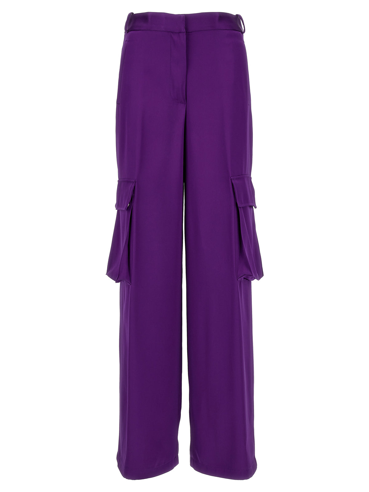 Versace Purple Viscose Cargo Women's Pants