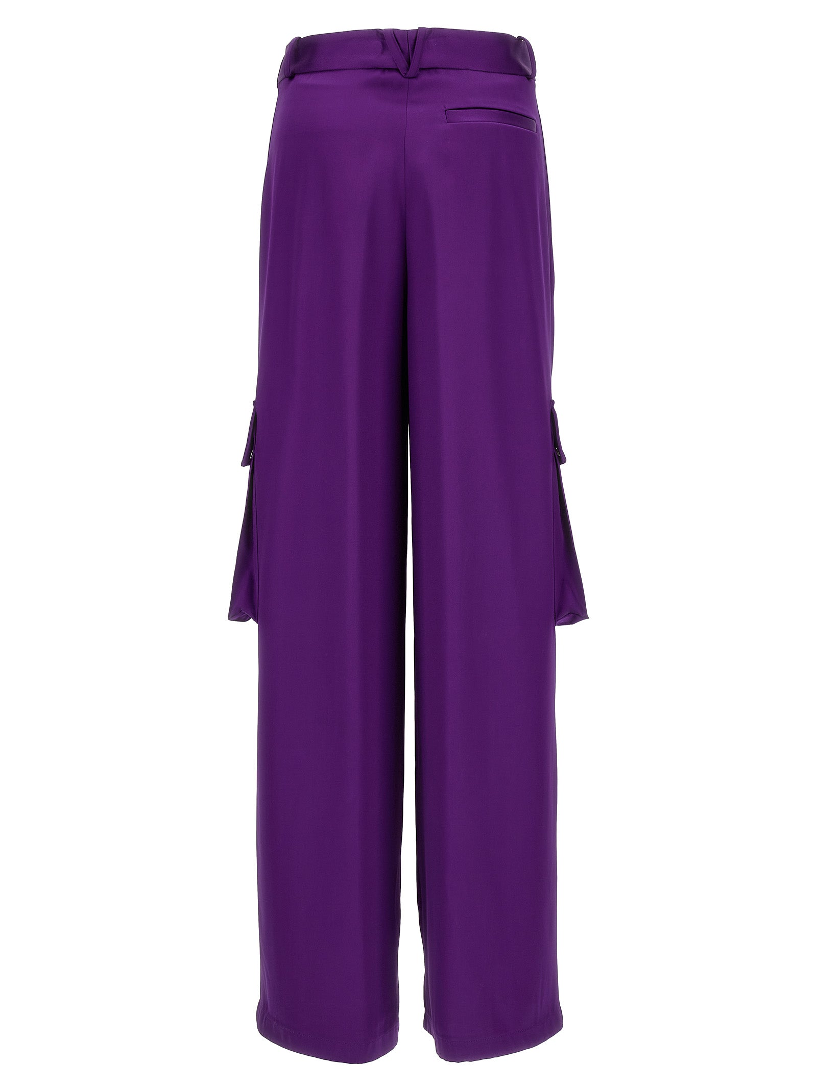 Versace Purple Viscose Cargo Women's Pants