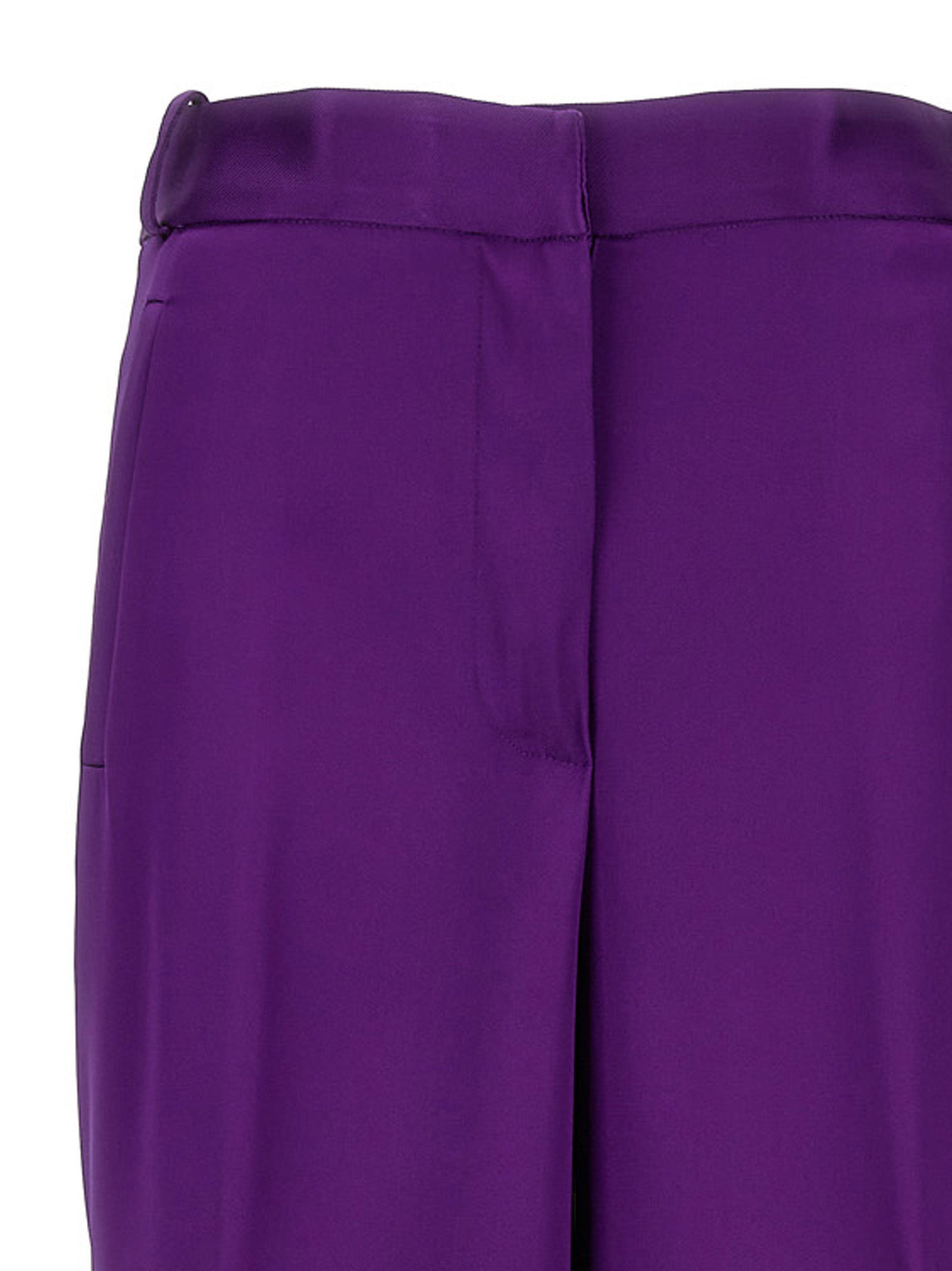 Versace Purple Viscose Cargo Women's Pants