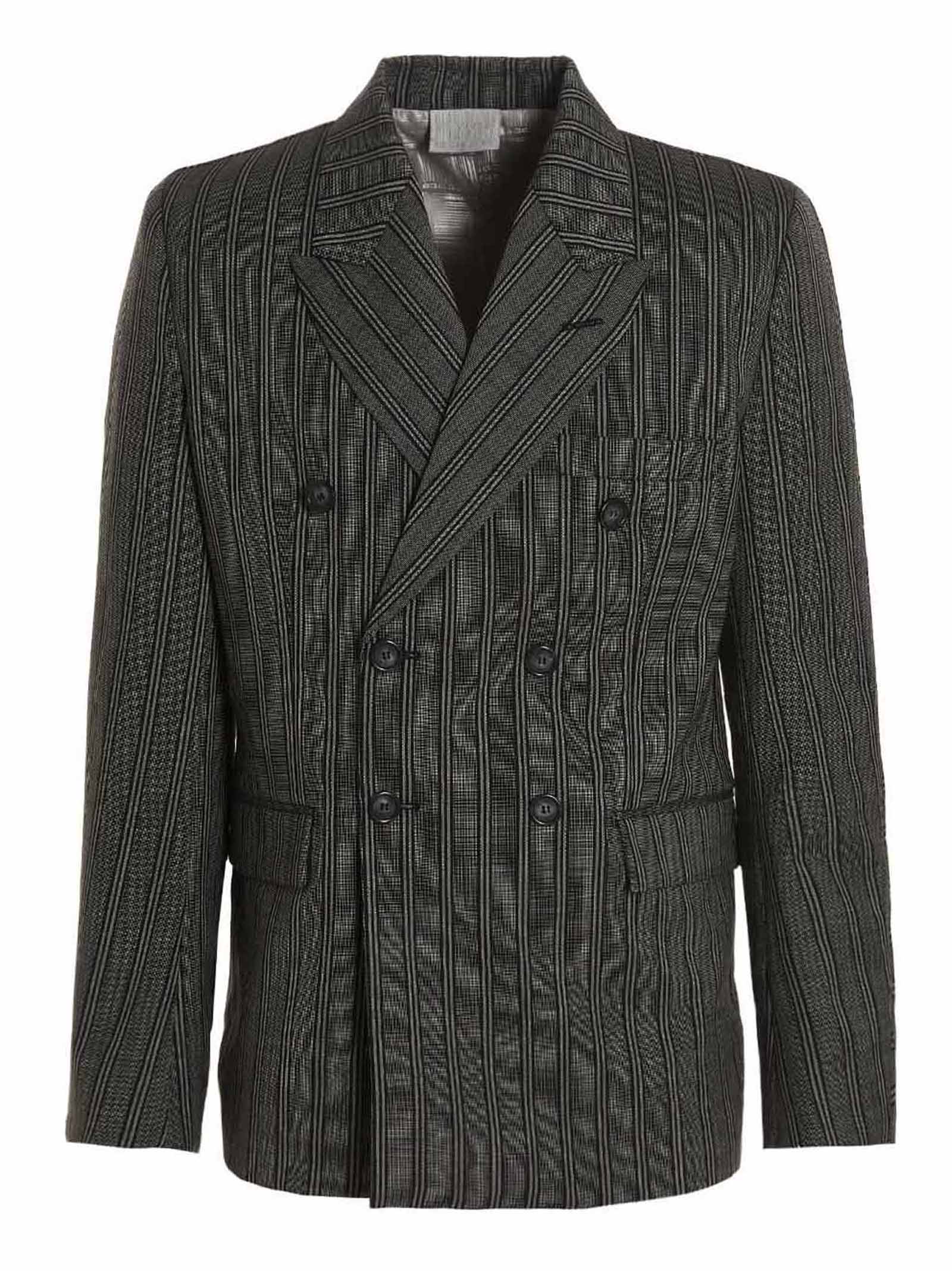 VTMNTS Black Virgin Wool Men's Blazer