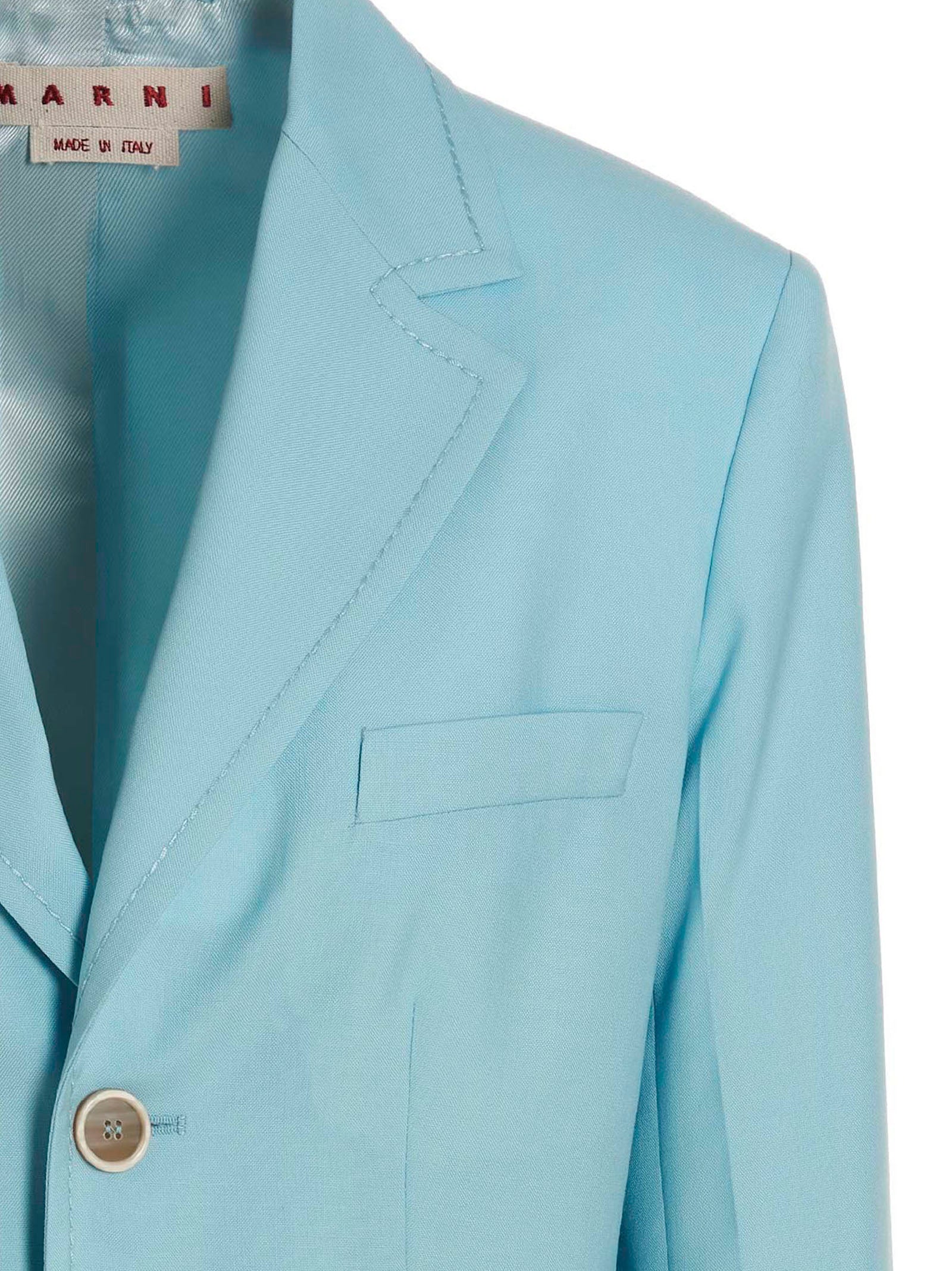 Marni Blue Virgin Wool Women's Blazer