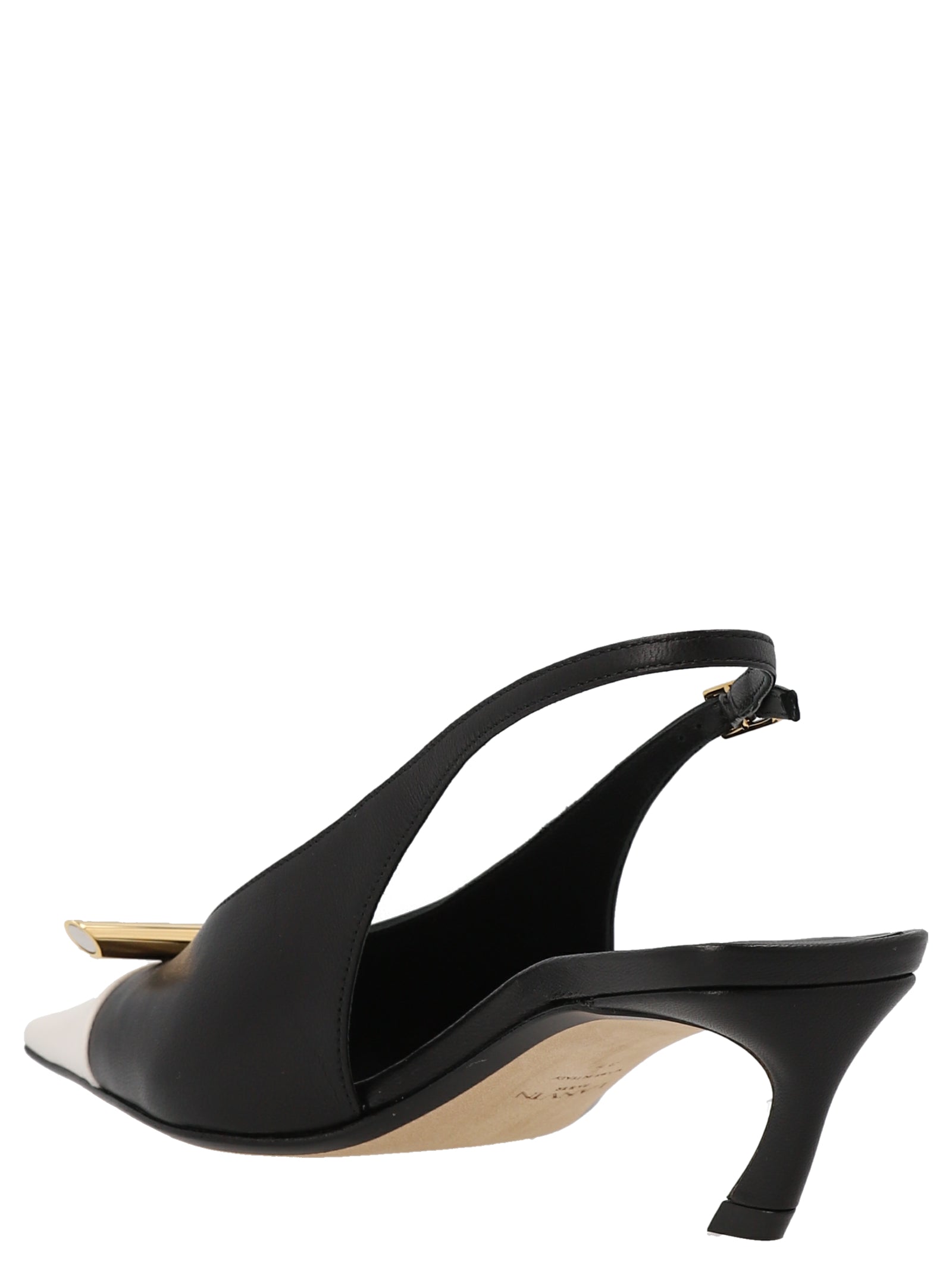 Lanvin Bicolor Goatskin Mid Heel Women's Pumps