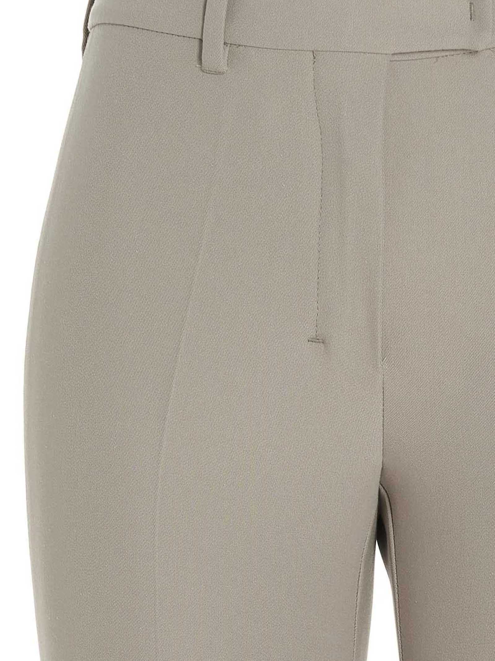 'S Max Mara Beige Viscose Flared Women's Pants