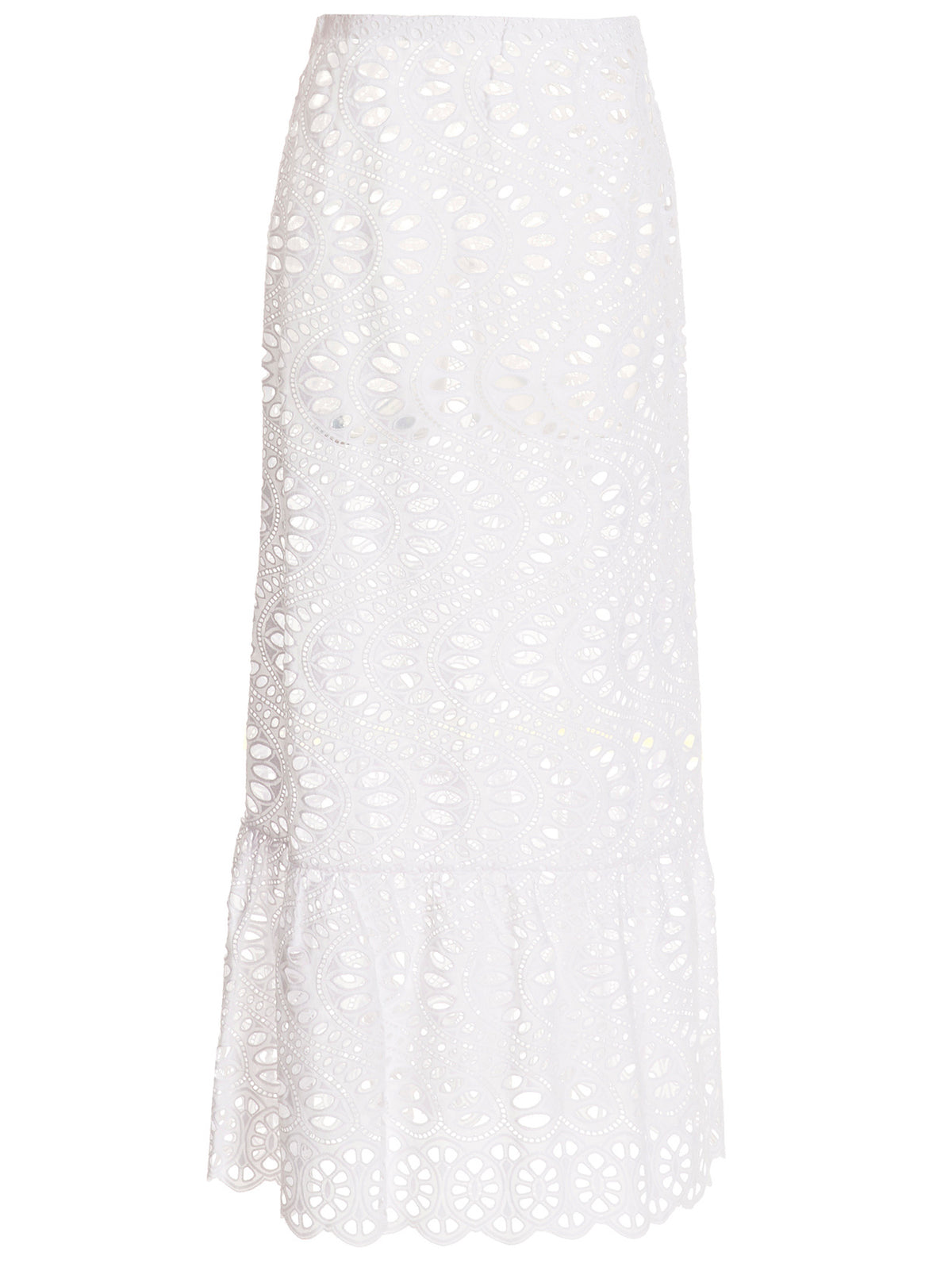 Giambattista Valli White Cotton Mini Women's Skirt