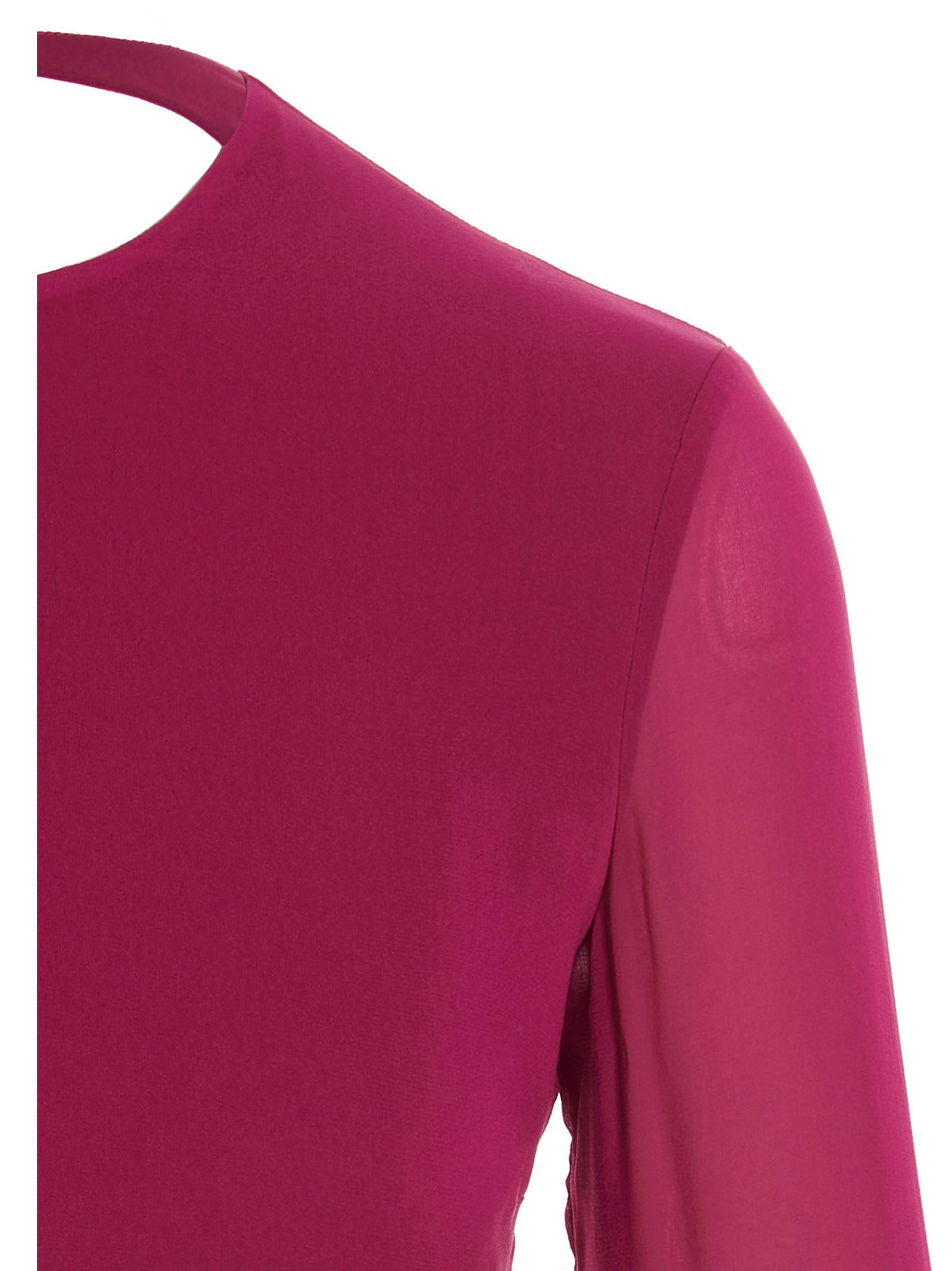 The Andamane Fuchsia Silk Women's Shirt