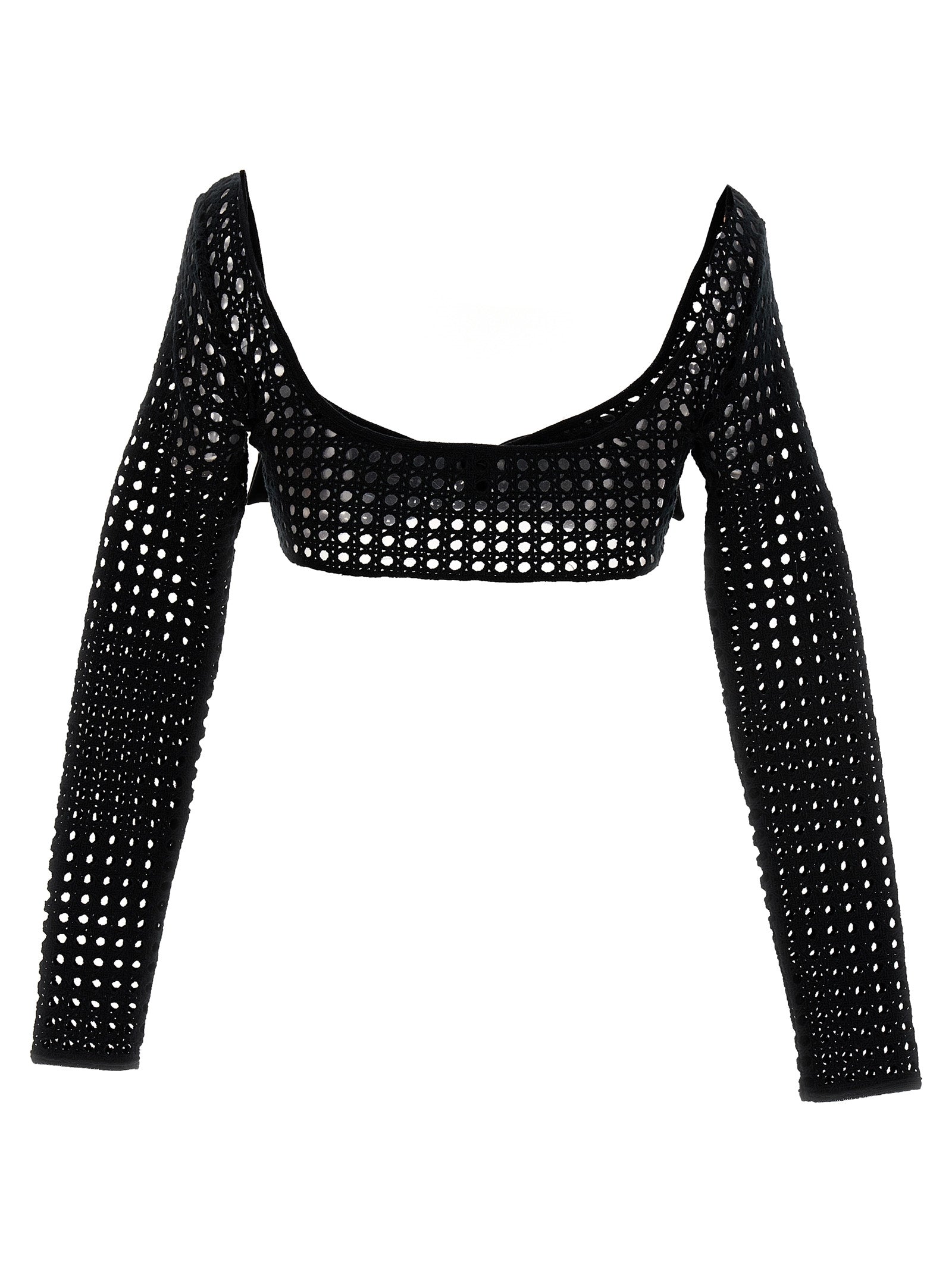 Giambattista Valli Black Polyester Long Sleeve Women's T-Shirt