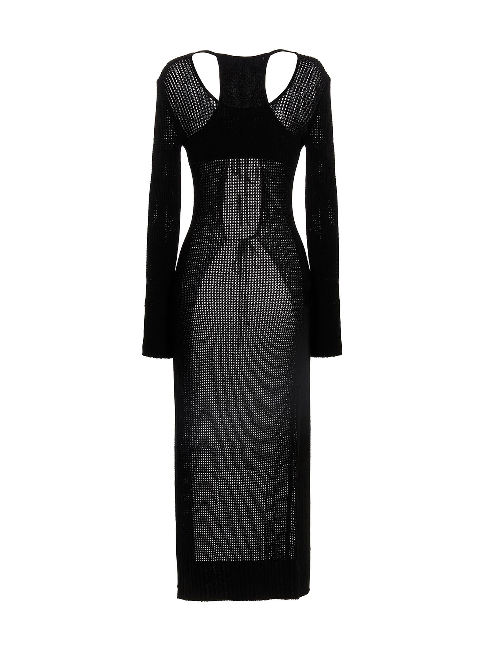 ANDREĀDAMO Black Viscose Women's Cardigan
