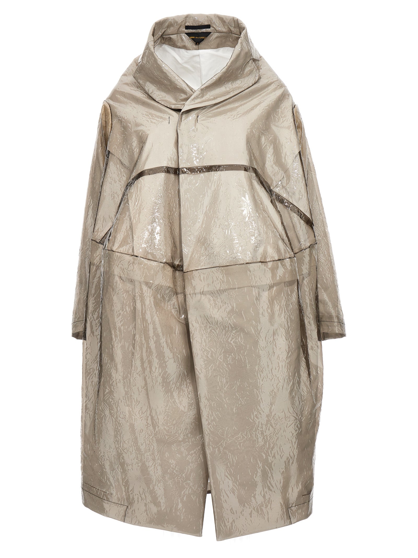 Comme Des Garçons Gray Polyethylene Women's Coat