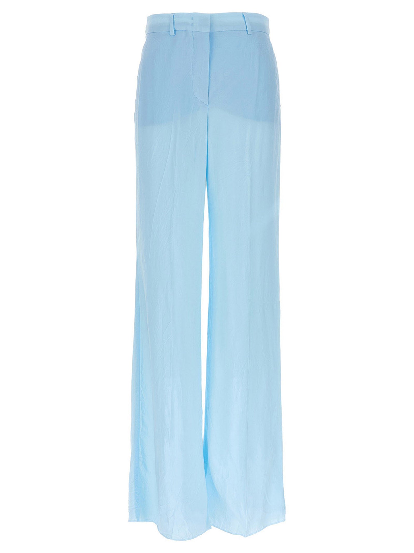 Sportmax Blue Viscose Casual Women's Pants