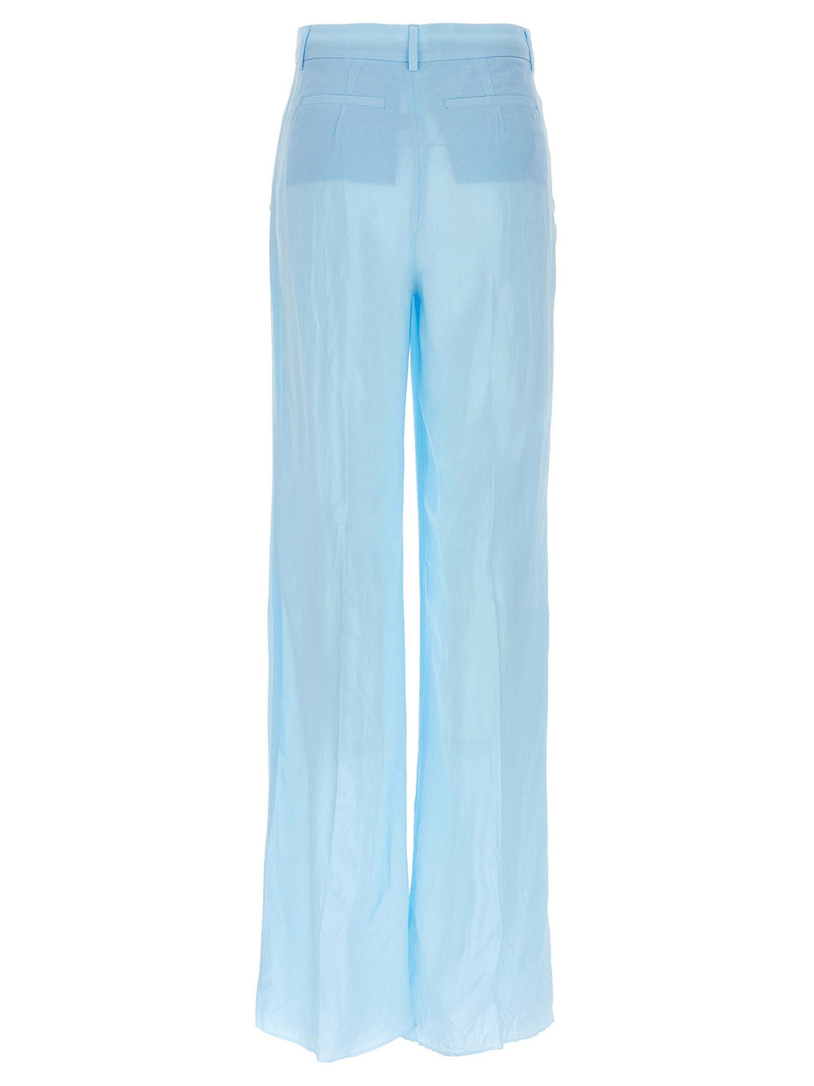 Sportmax Blue Viscose Casual Women's Pants