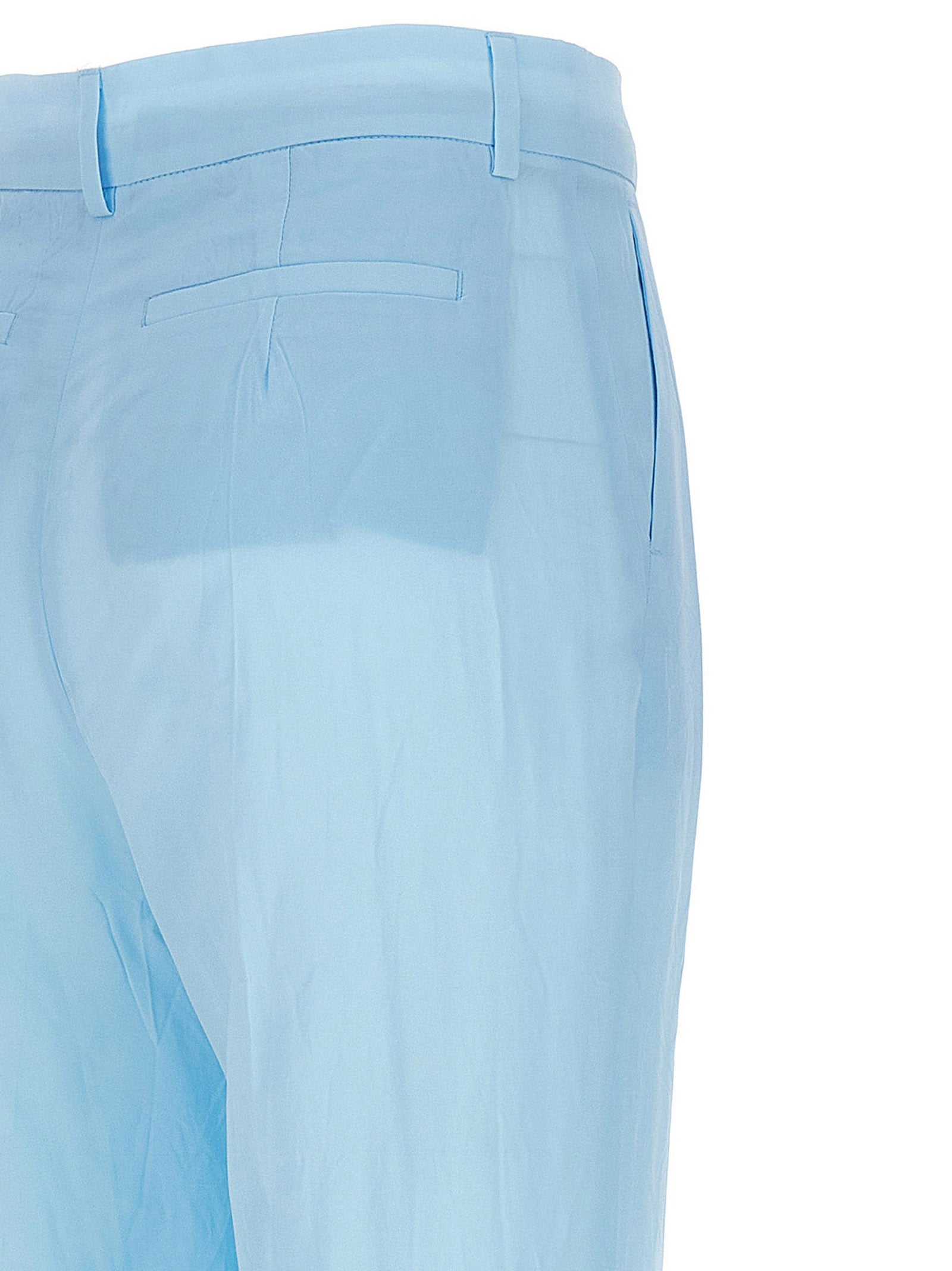 Sportmax Blue Viscose Casual Women's Pants