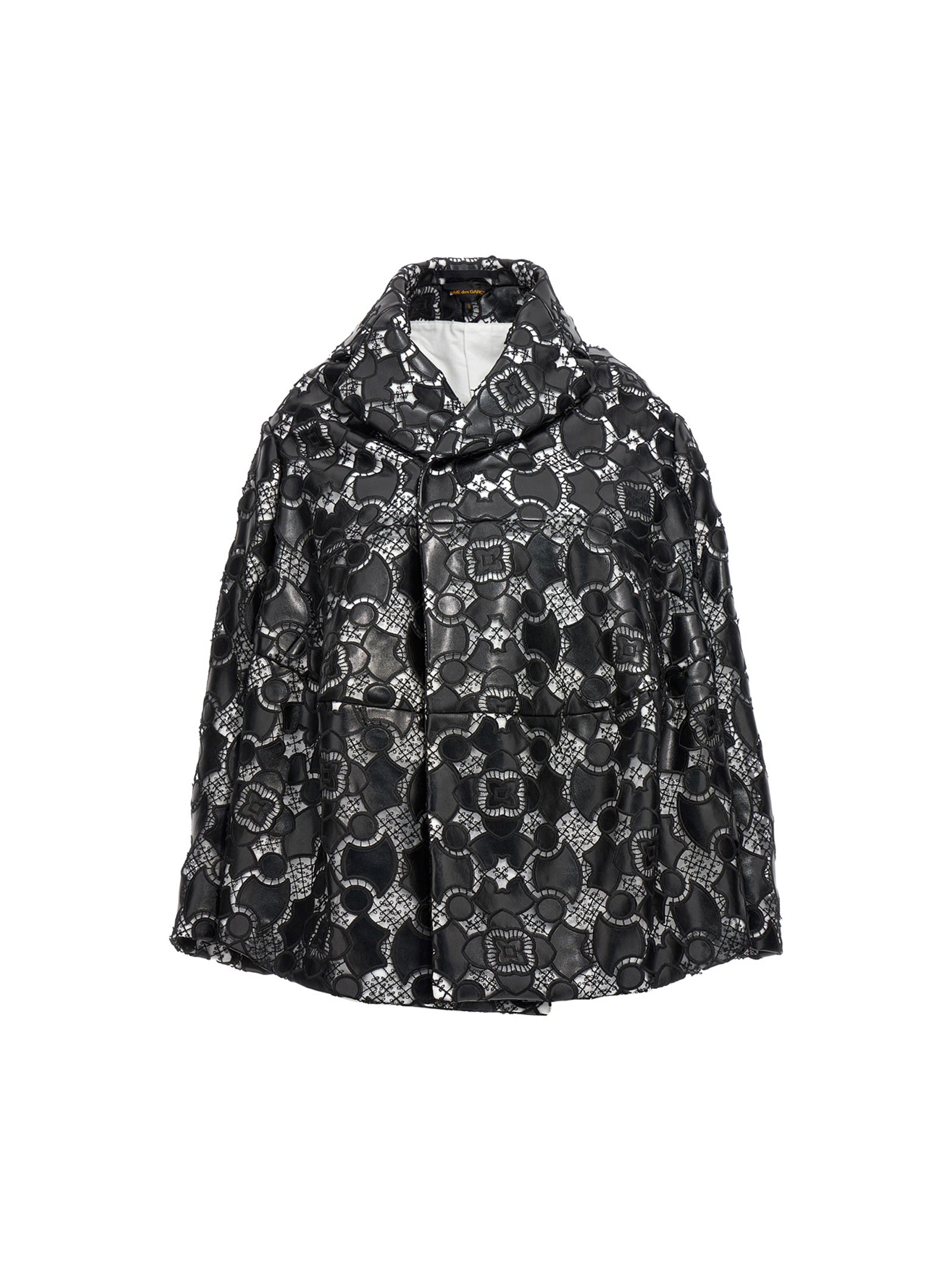 Comme Des Garçons Bicolor Polyethylene Leather Women's Jacket