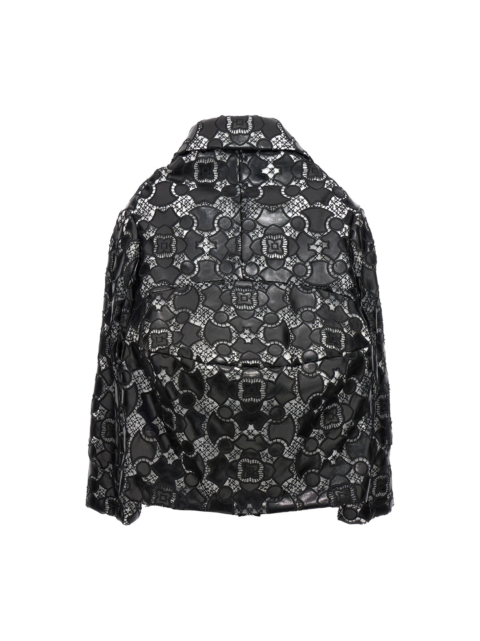 Comme Des Garçons Bicolor Polyethylene Leather Women's Jacket