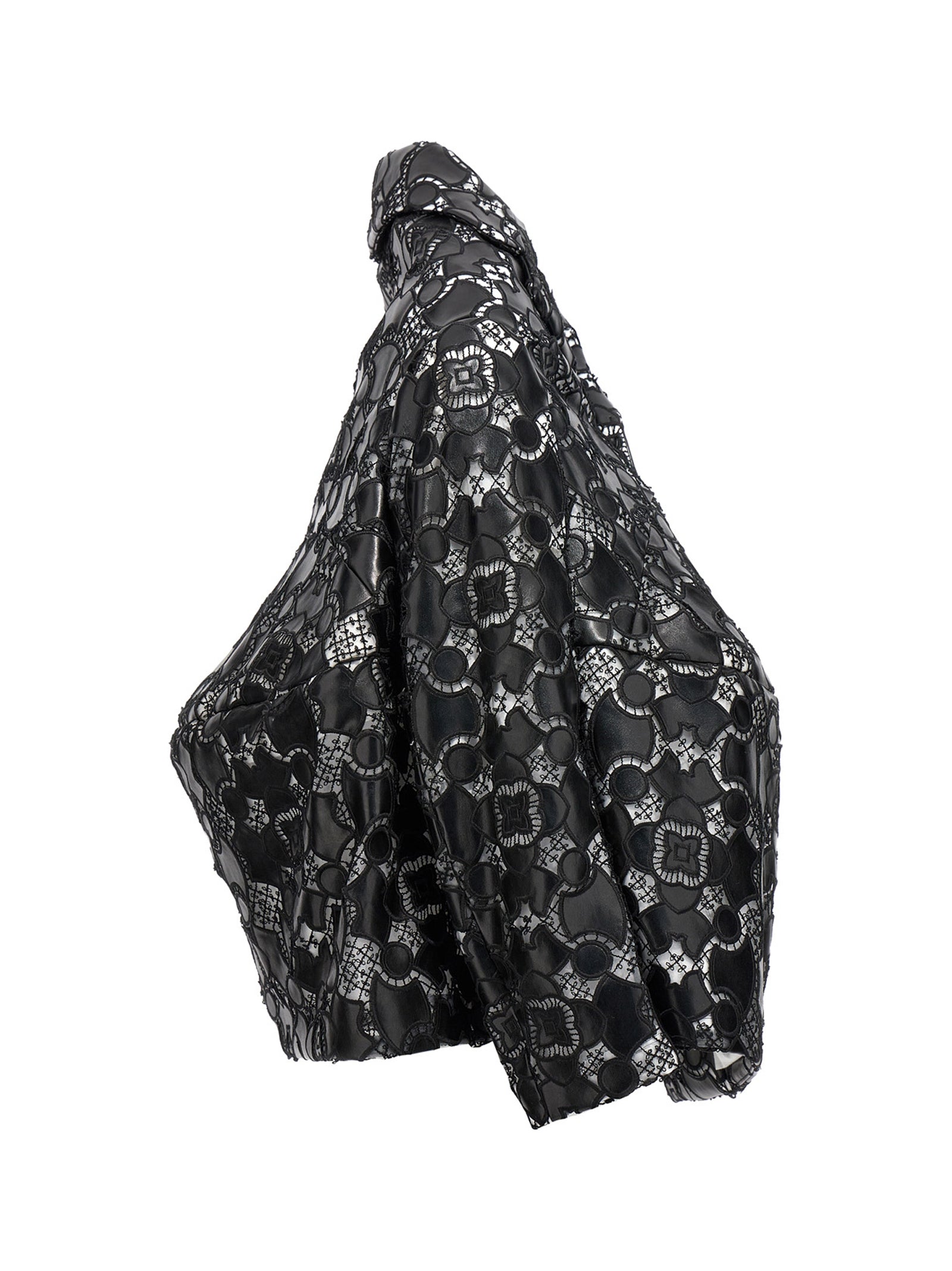 Comme Des Garçons Bicolor Polyethylene Leather Women's Jacket