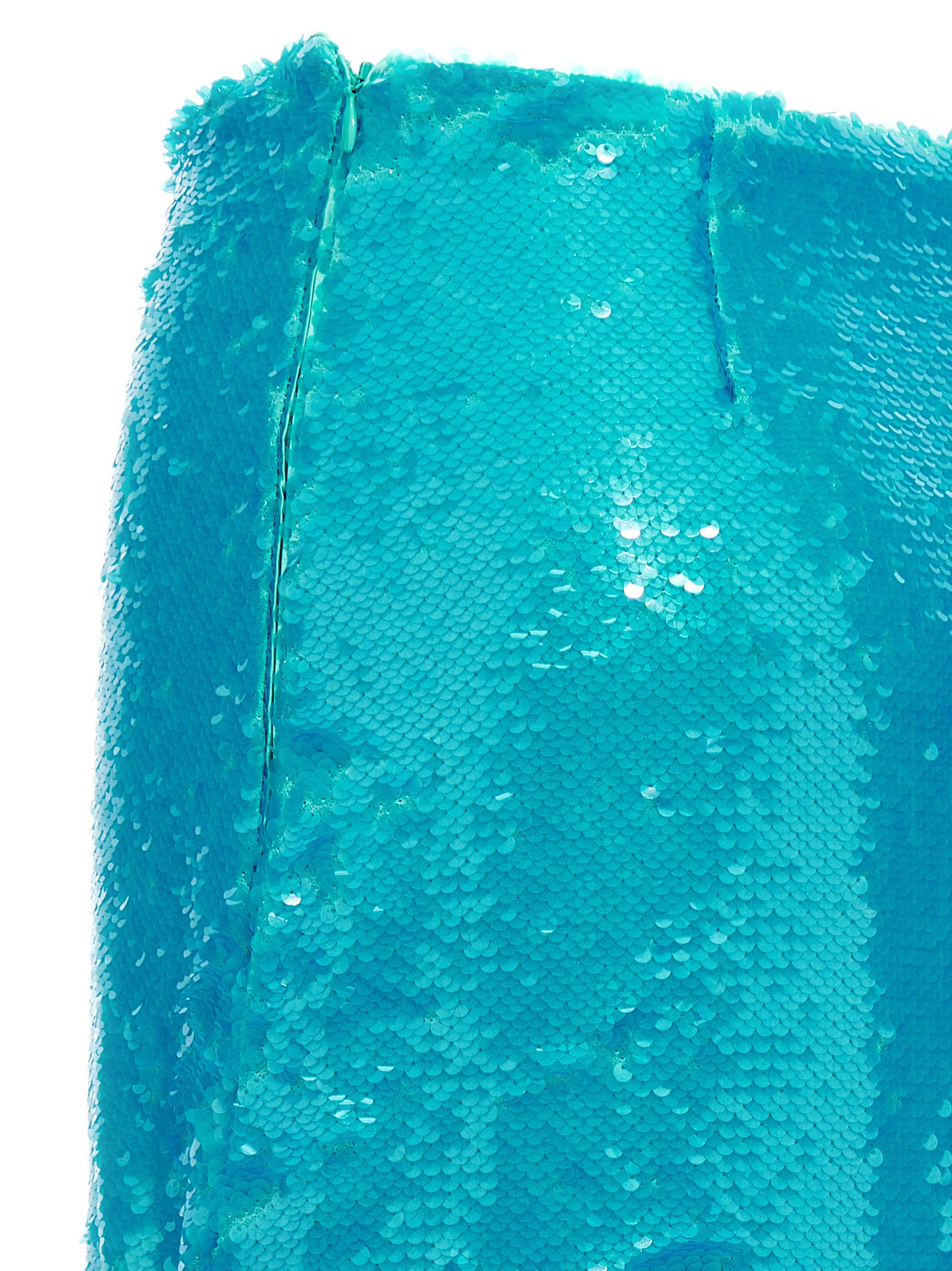 Ganni Blue Recycled Polyester Midi Women's Skirt