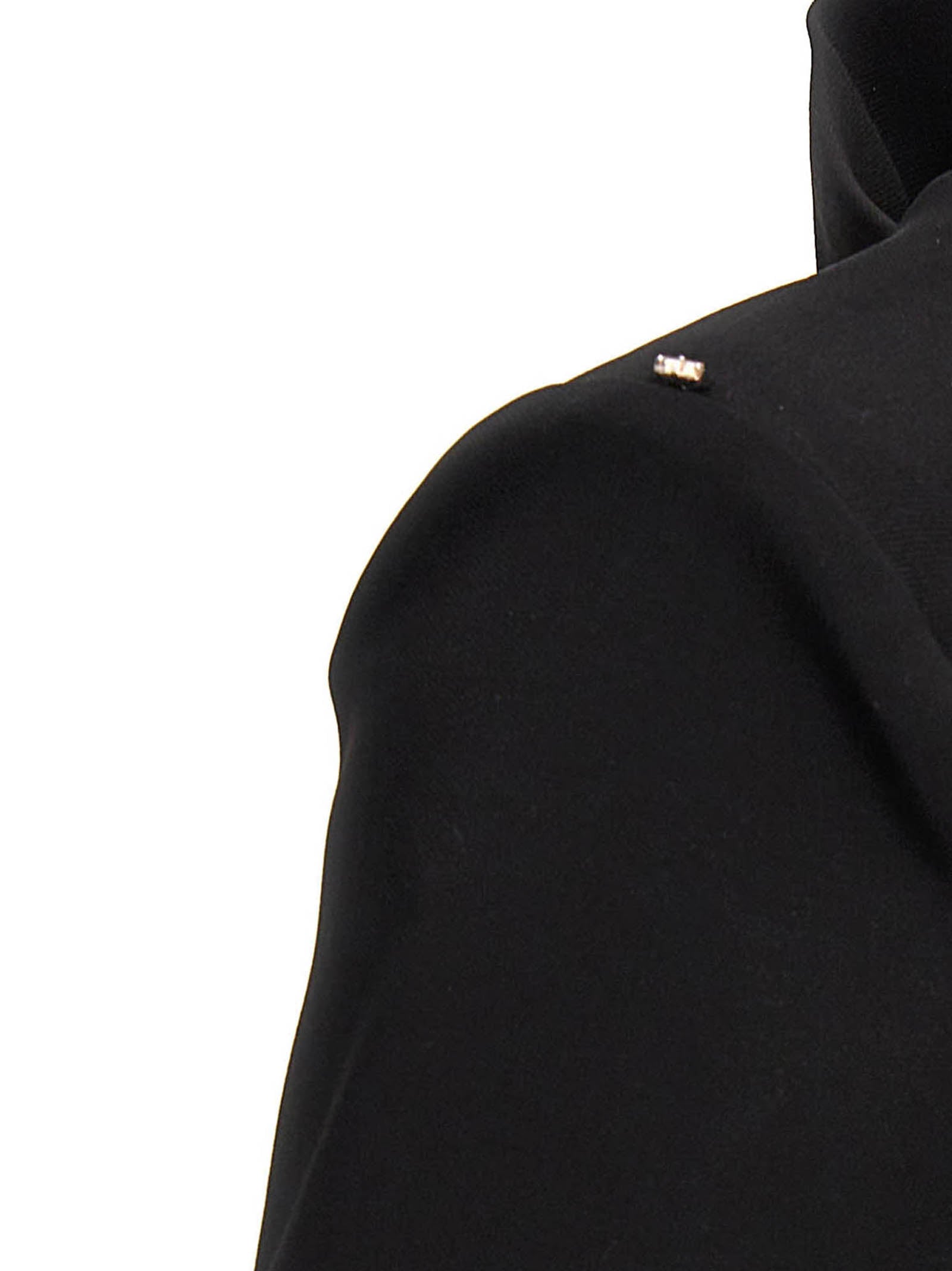 Sportmax Black Viscose Short Women's Dress