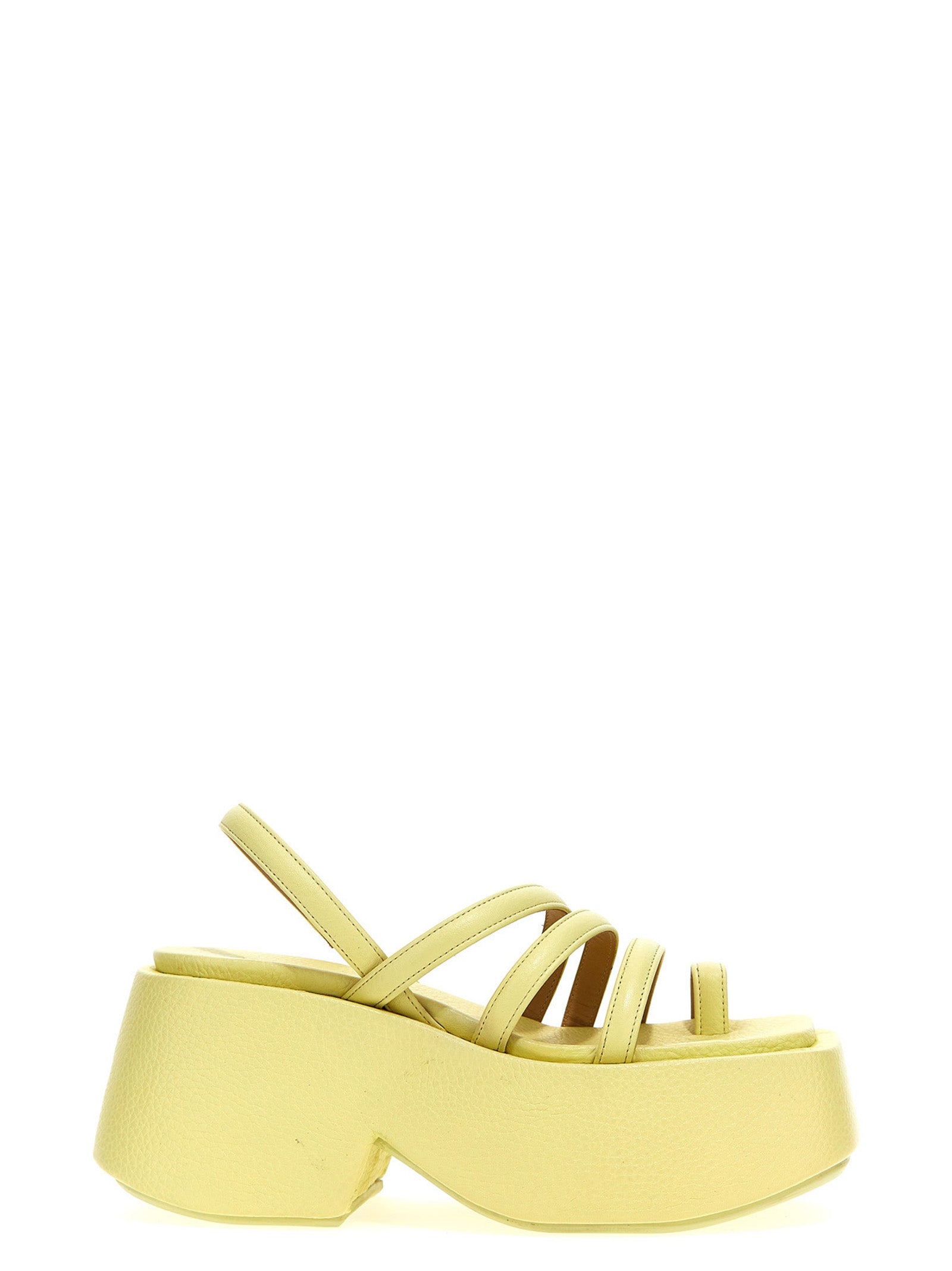 Marsell Bicolor Calfskin Stiletto Heel Women's Sandals