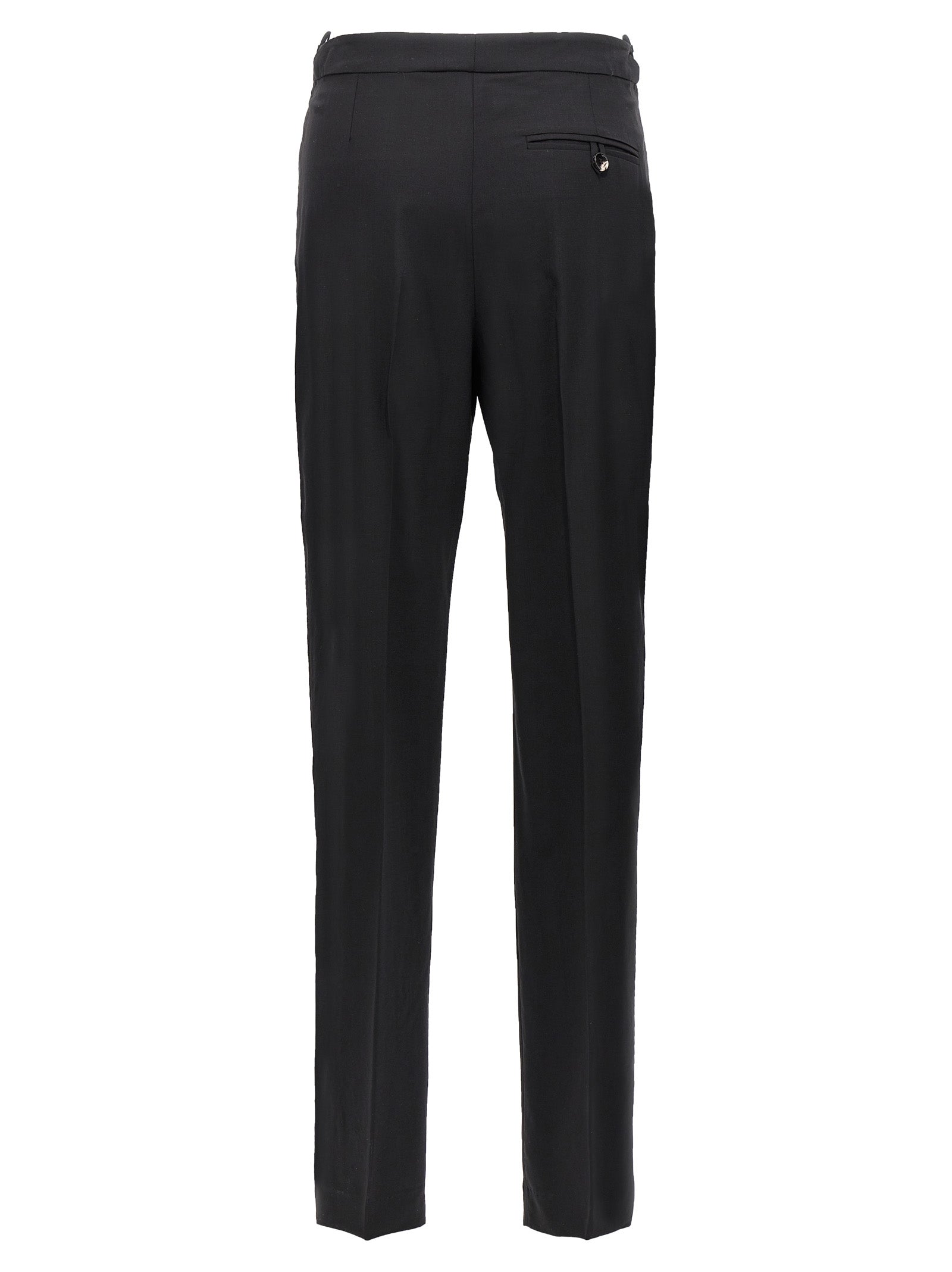 Nensi Dojaka Black Virgin Wool Women's Pants