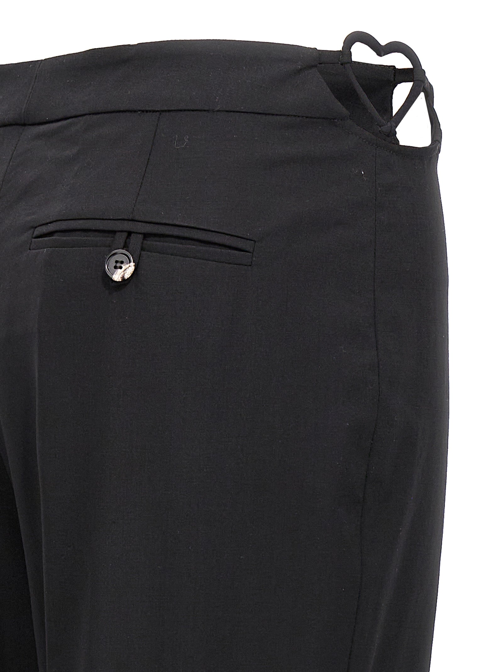 Nensi Dojaka Black Virgin Wool Women's Pants