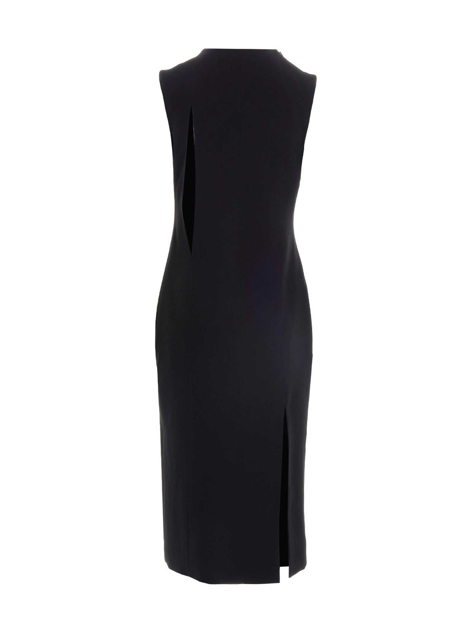 Versace Black Acetate Midi Women's Dress