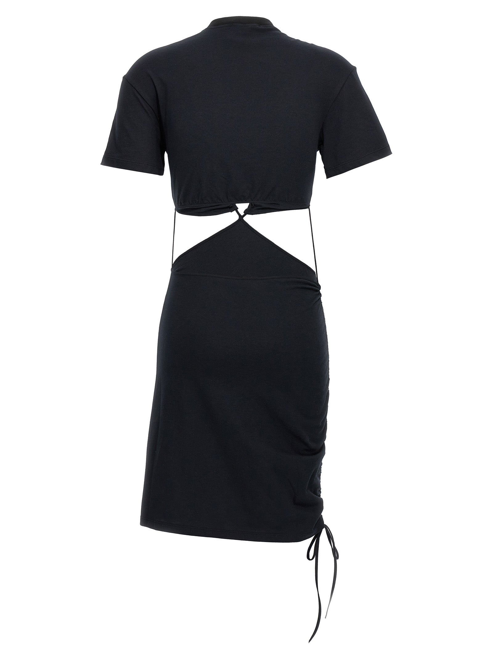 Nensi Dojaka Black Cotton Midi Women's Dress