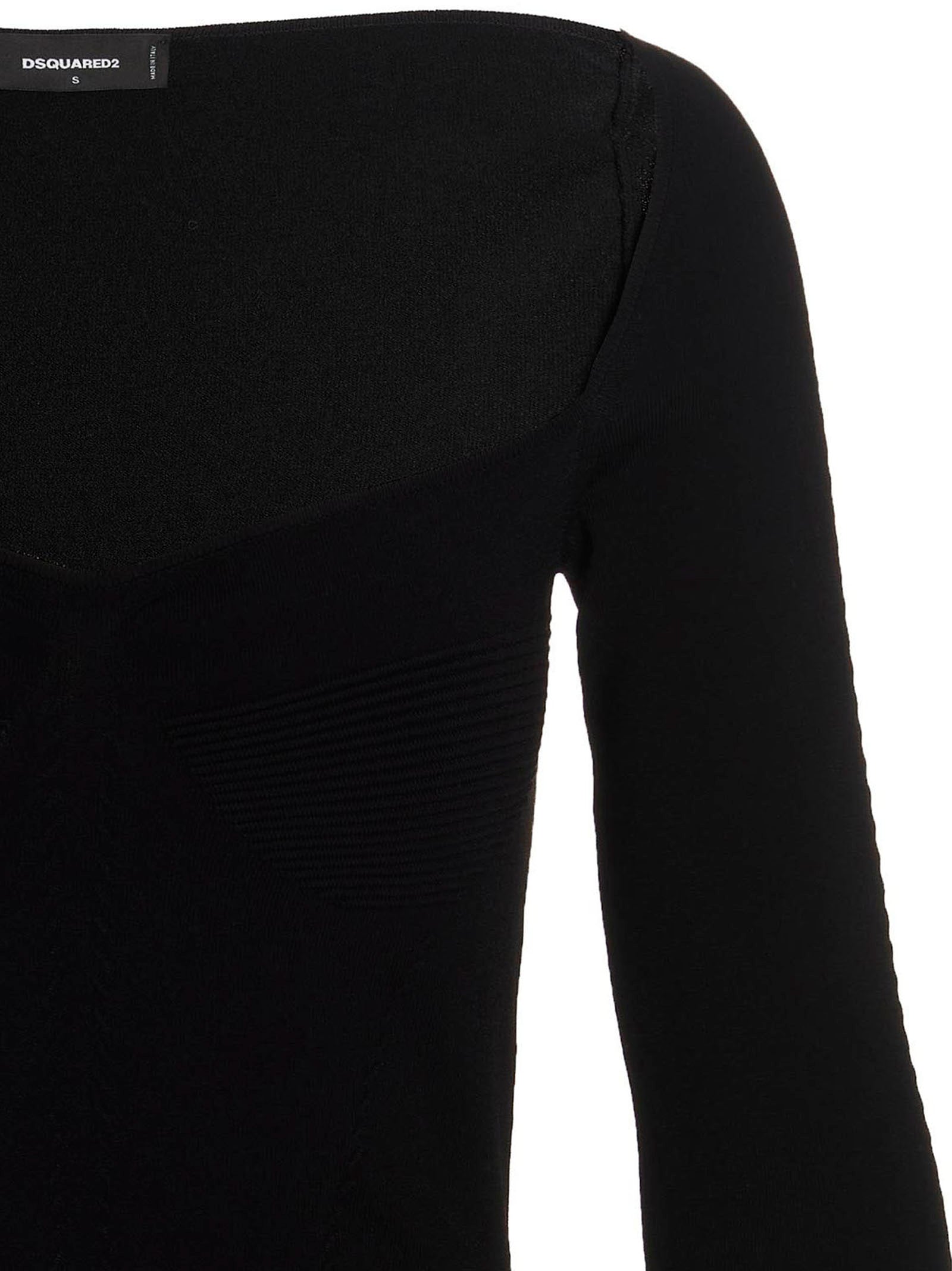 Dsquared² Black Viscose Mini Women's Skirt