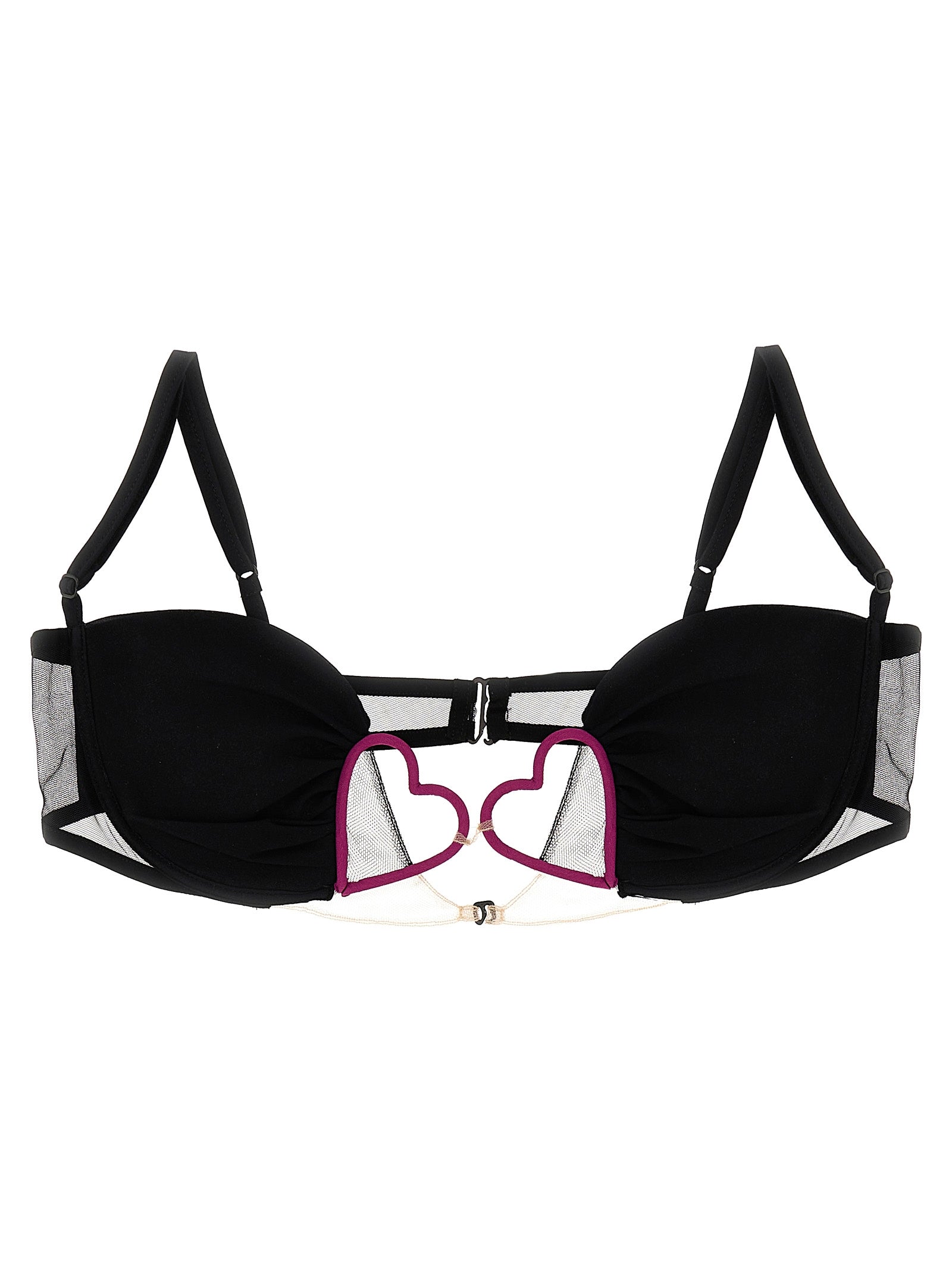 Nensi Dojaka Black Polyamide Women's Bra