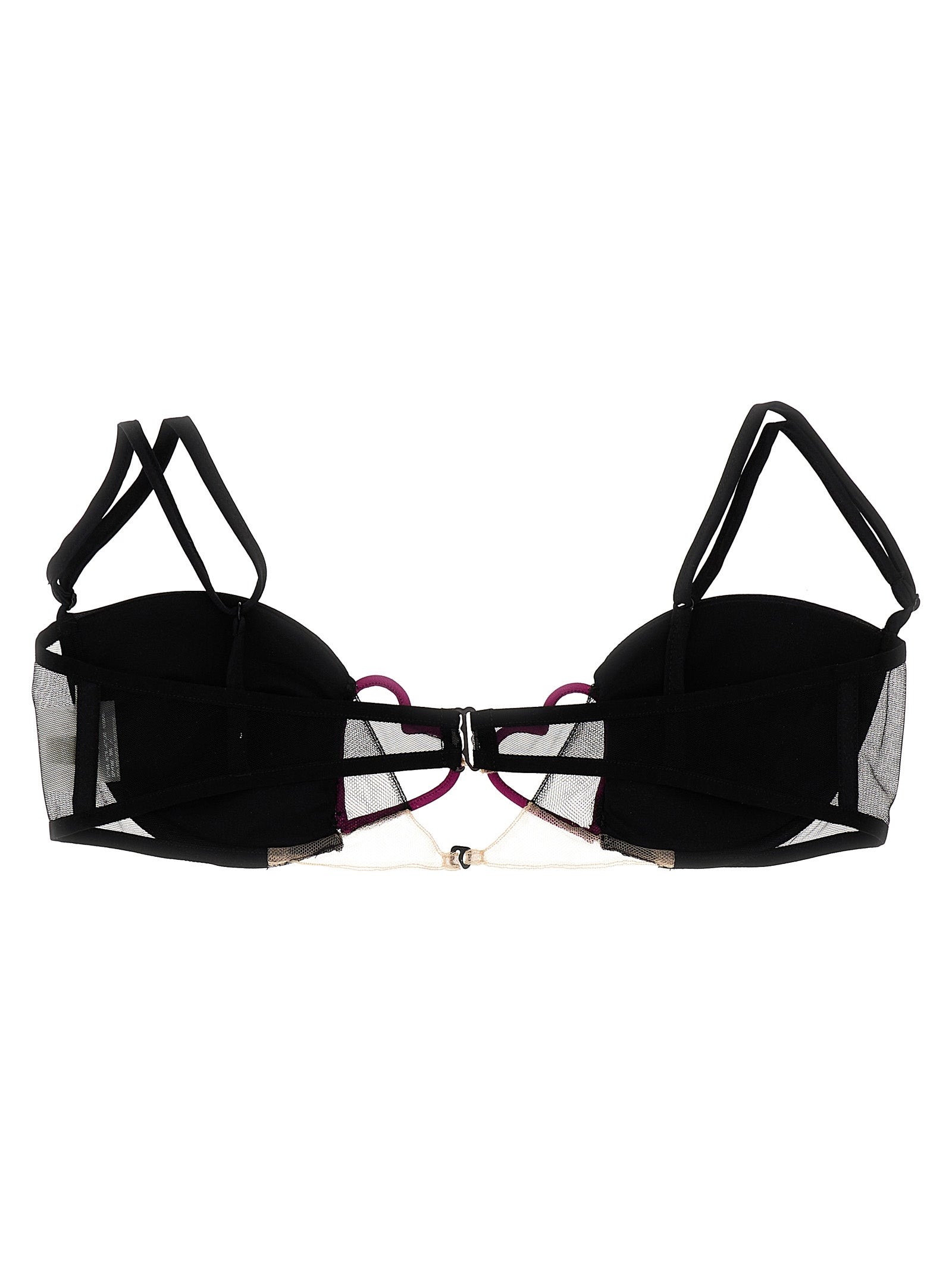 Nensi Dojaka Black Polyamide Women's Bra