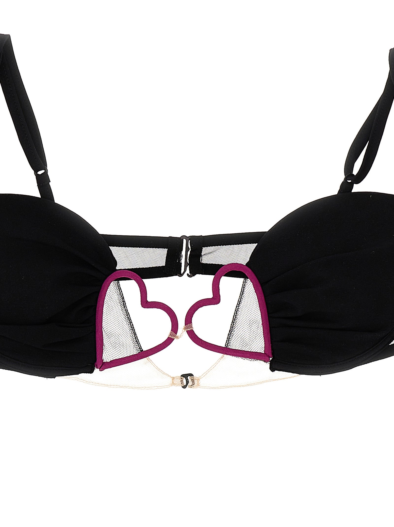 Nensi Dojaka Black Polyamide Women's Bra