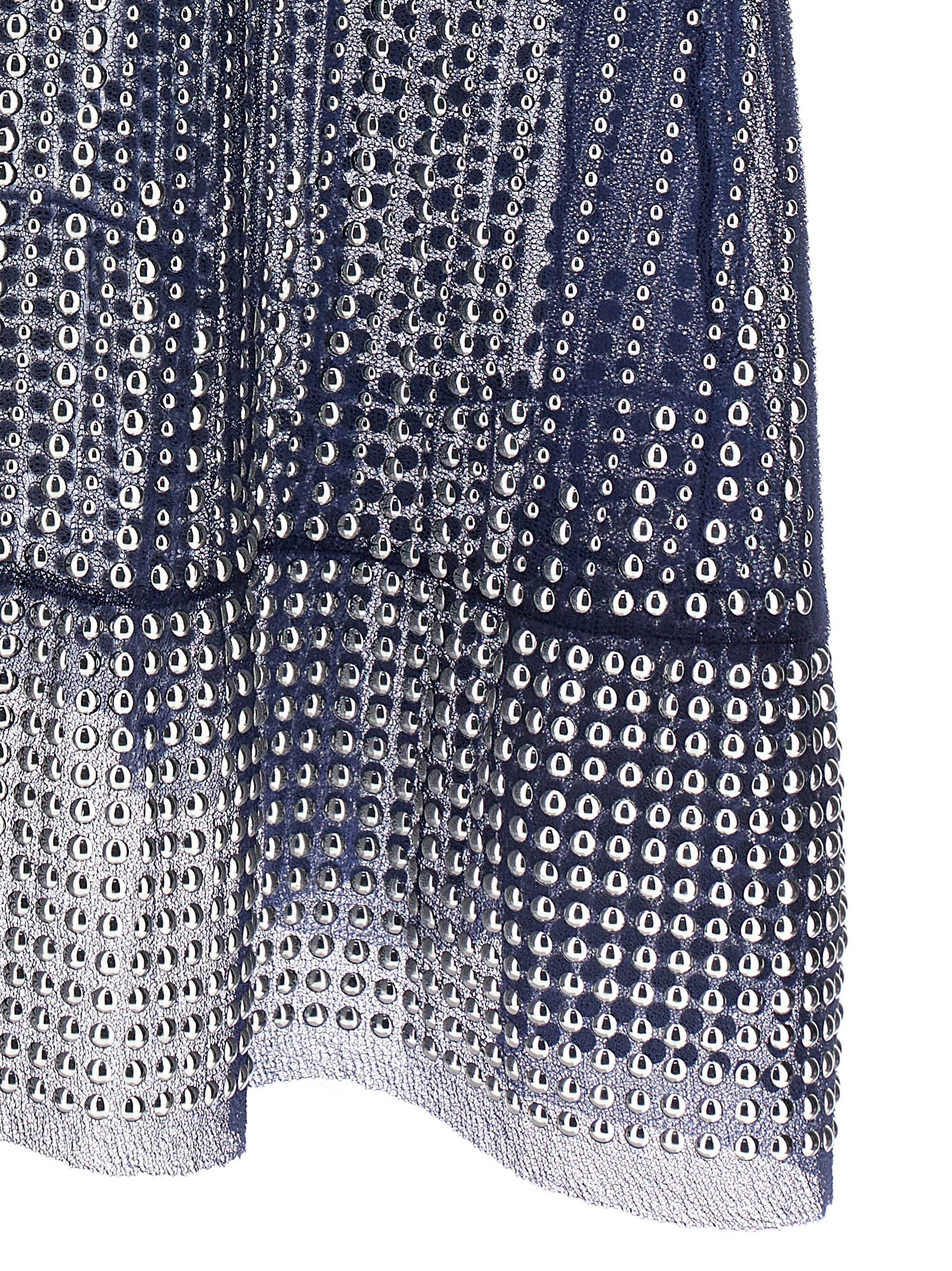 Paco Rabanne Blue Polyamide Long Women's Dress