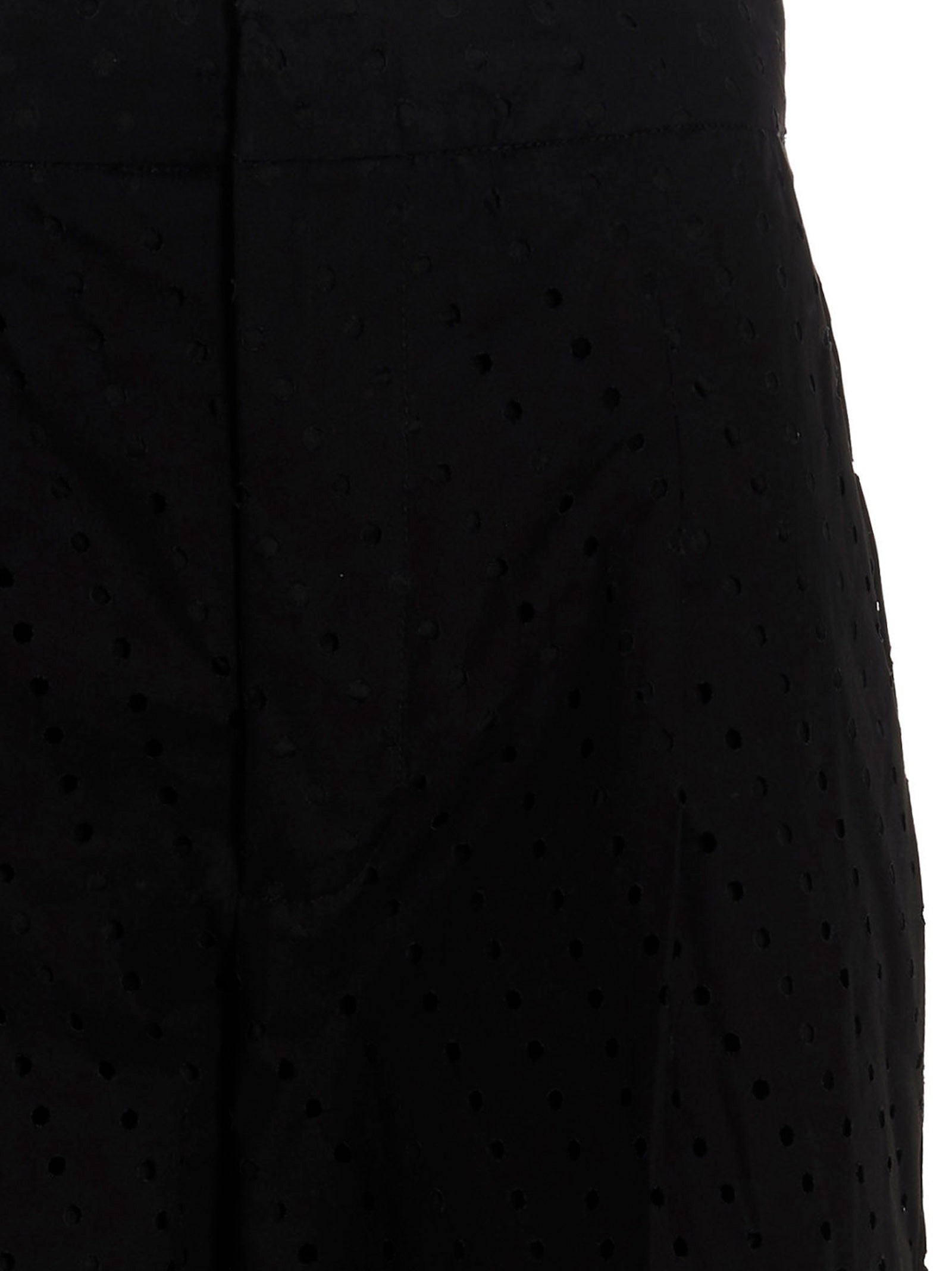 NUDE Black Cotton Casual Women's Pants