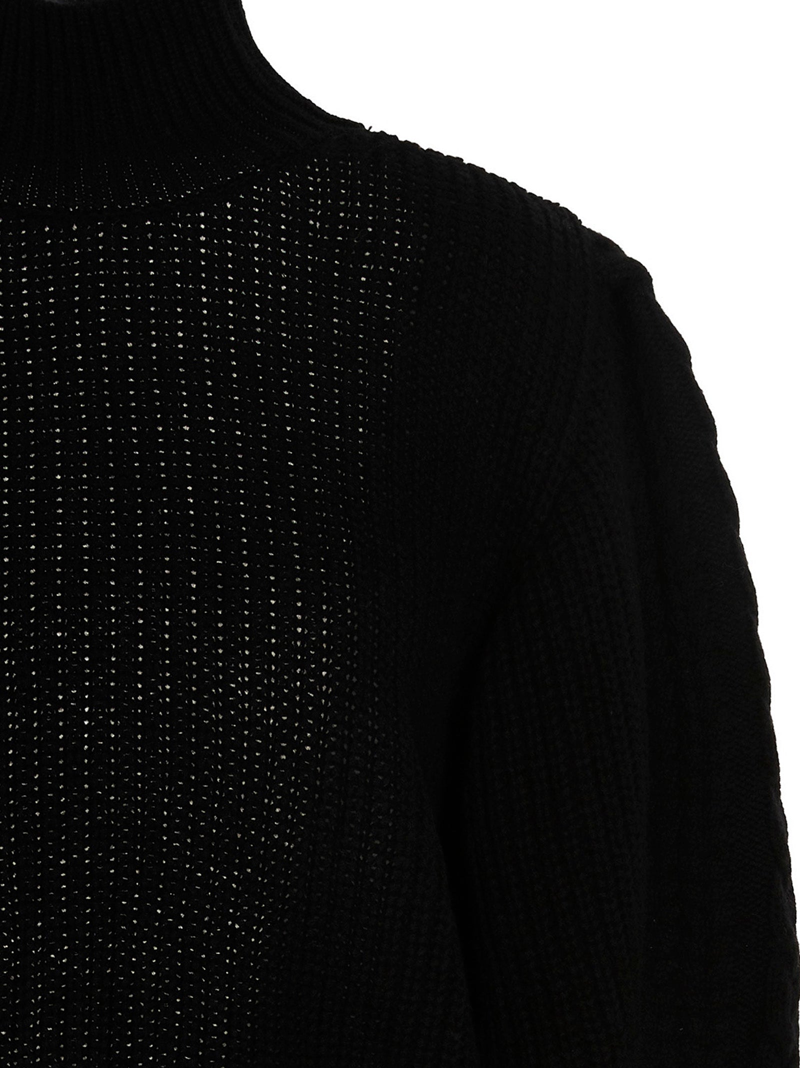 MIXIK Black Wool Women's Cardigan
