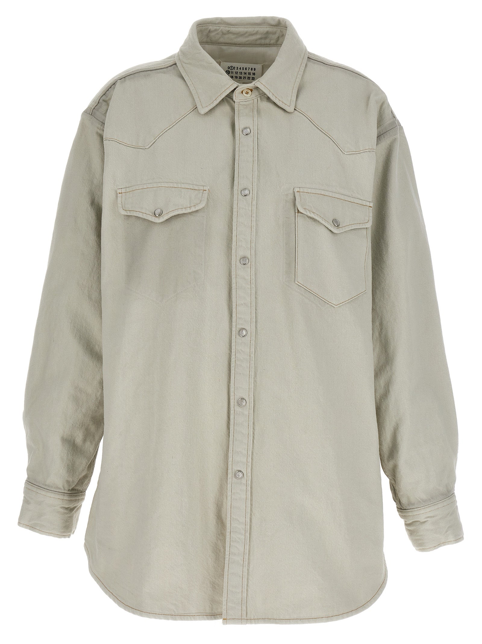 Maison Margiela White Cotton Denim Women's Jacket