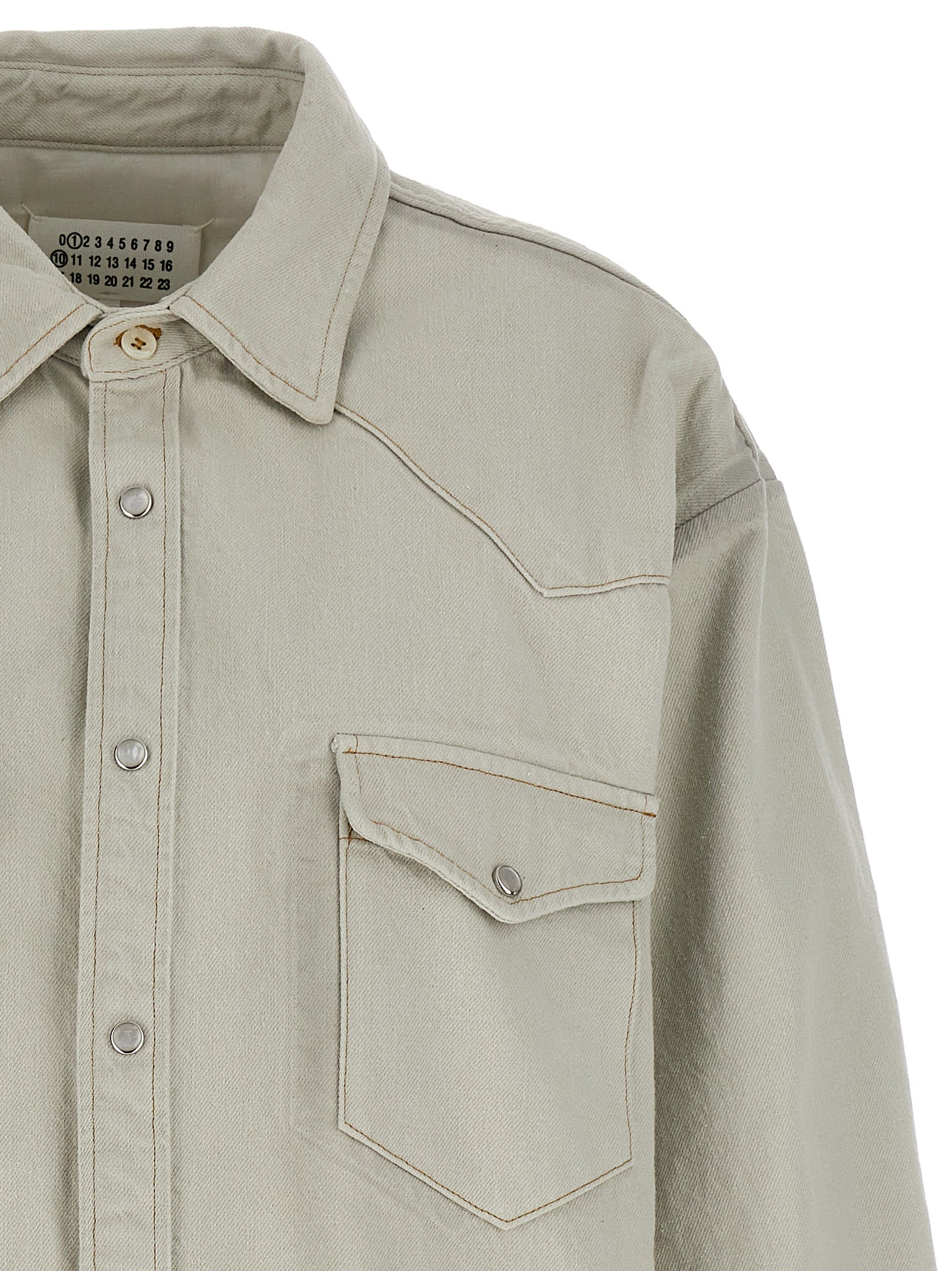 Maison Margiela White Cotton Denim Women's Jacket