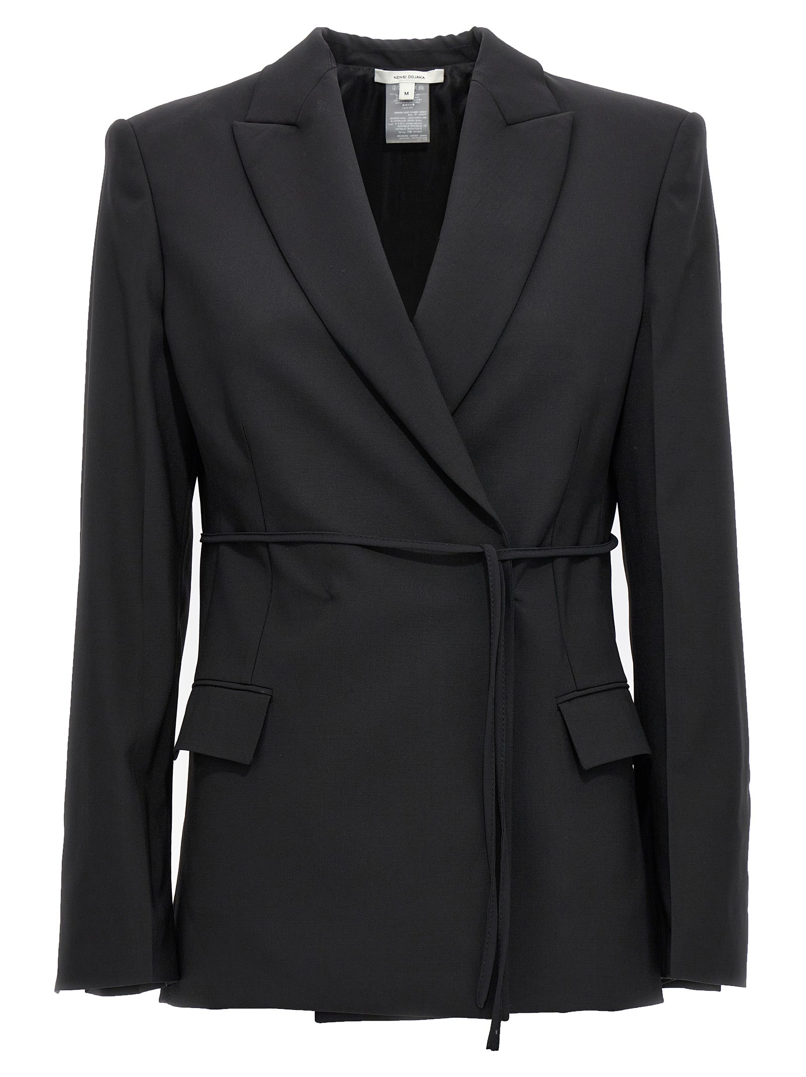 Nensi Dojaka Black Virgin Wool Women's Blazer