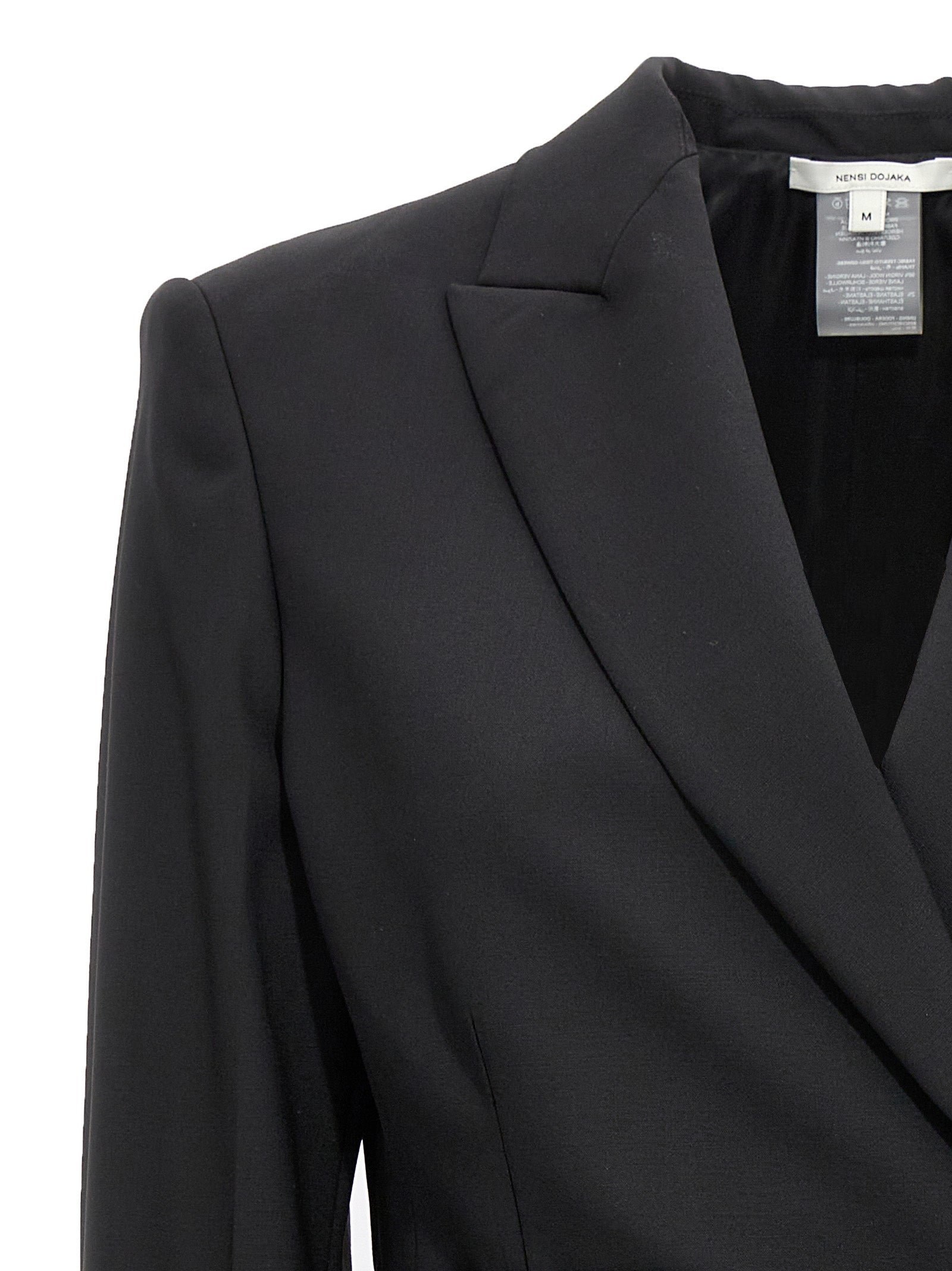 Nensi Dojaka Black Virgin Wool Women's Blazer