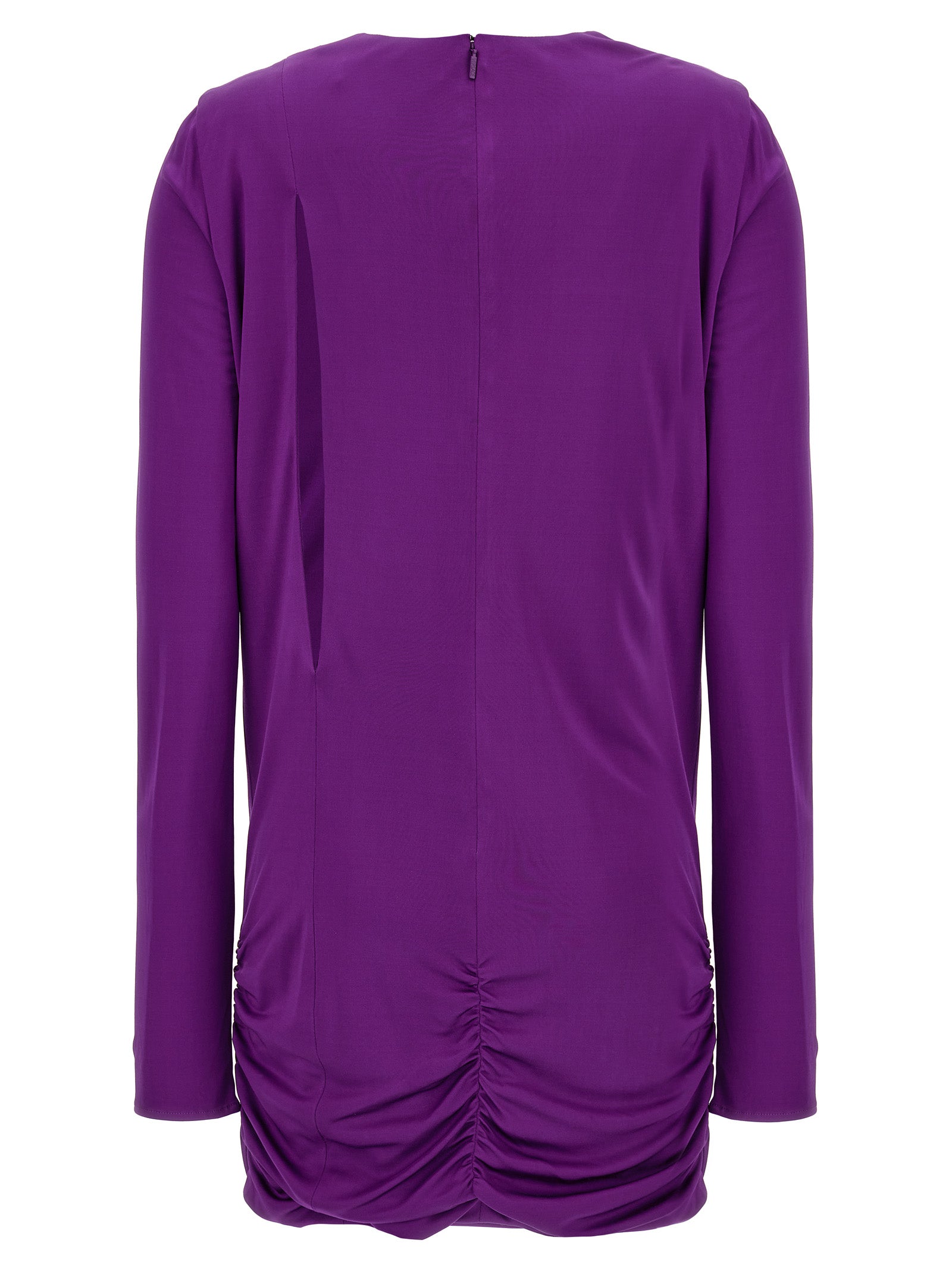 Versace Purple Viscose Short Women's Dress