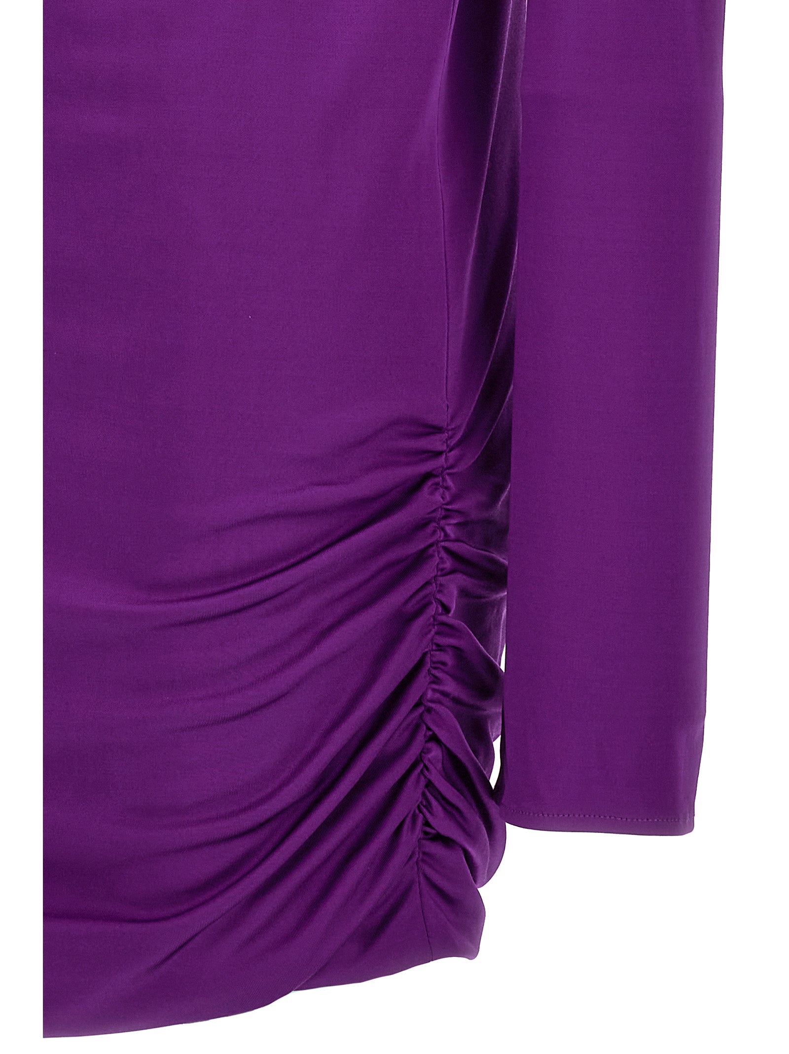 Versace Purple Viscose Short Women's Dress