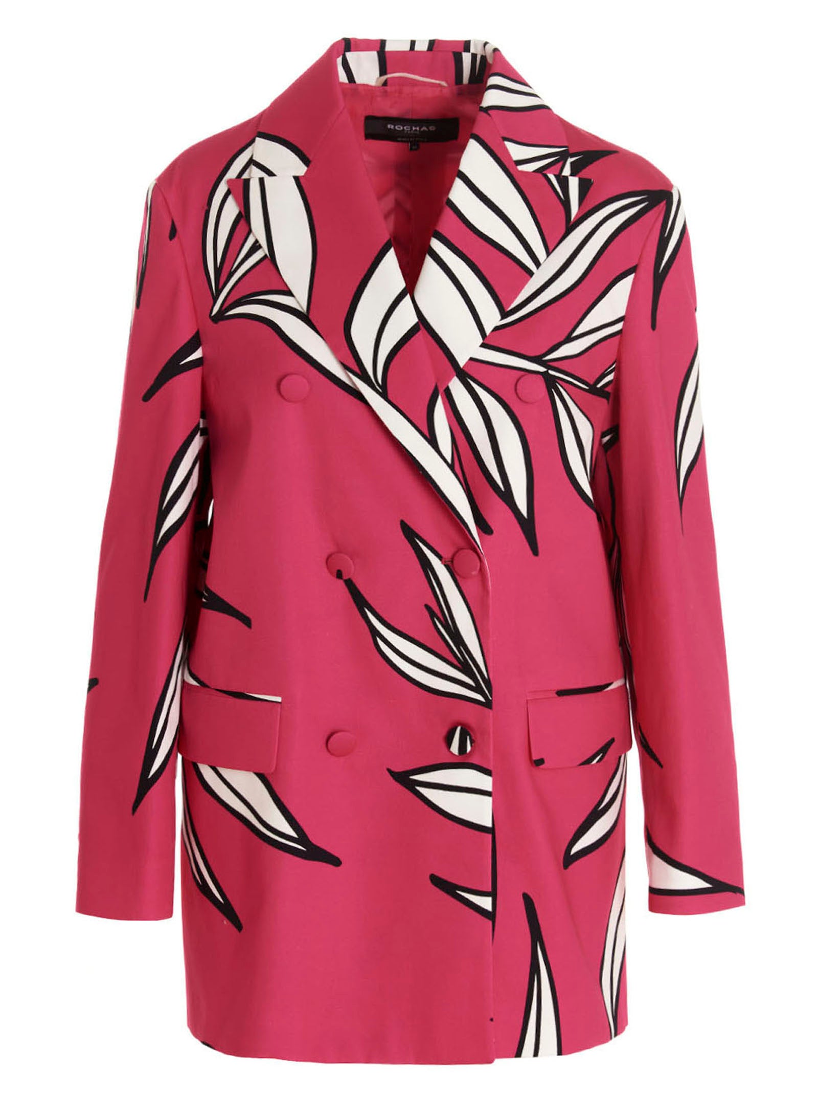 ROCHAS Fuchsia Cotton Women's Blazer