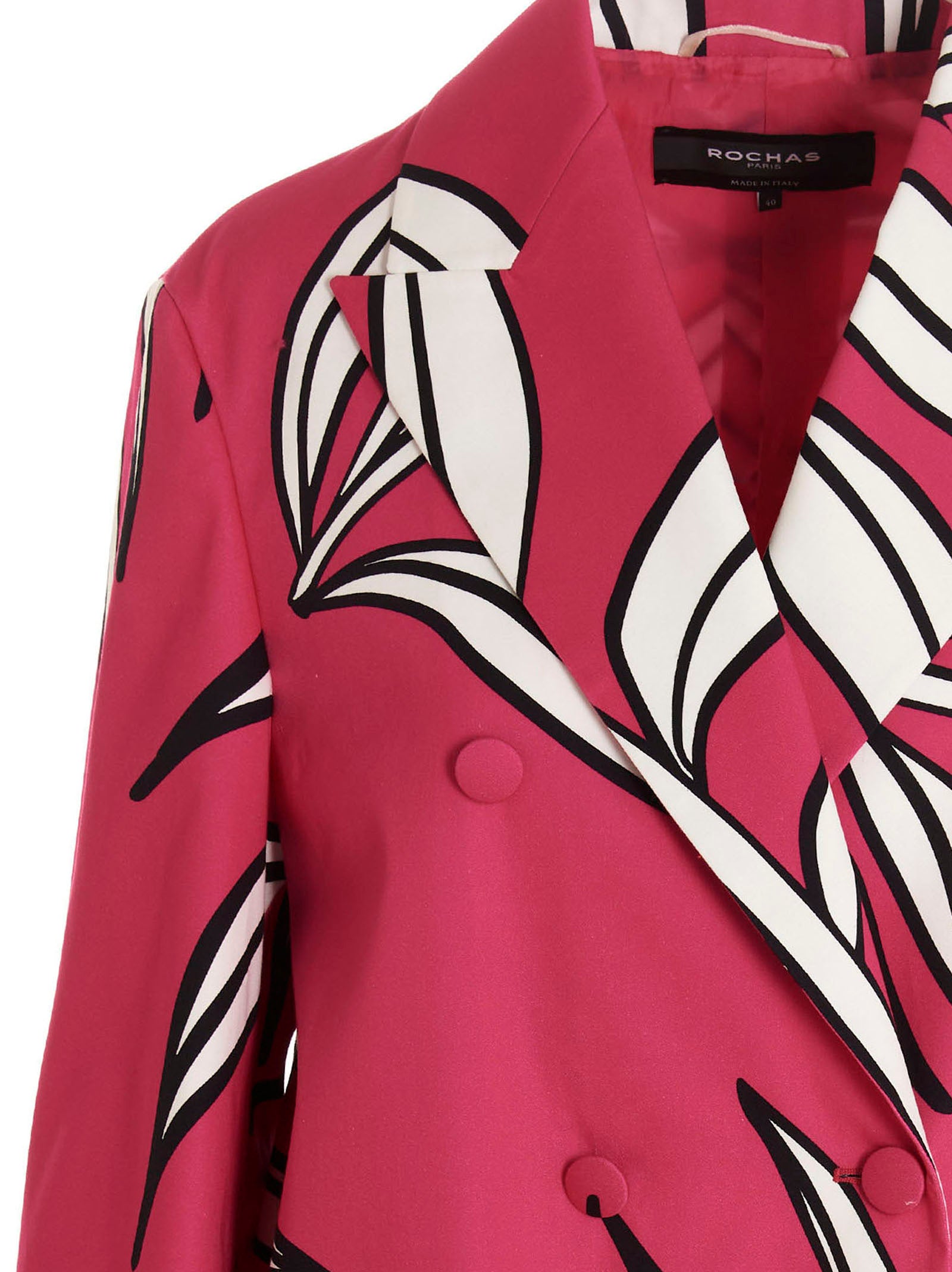 ROCHAS Fuchsia Cotton Women's Blazer