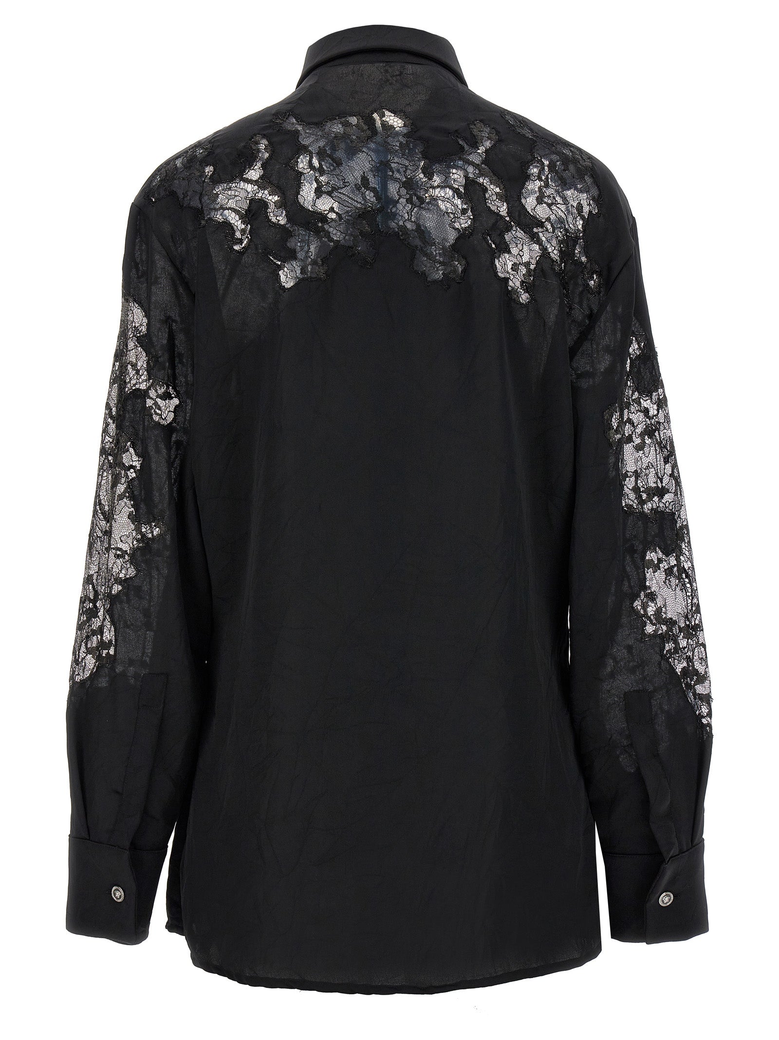 Versace Black Polyester Women's Blouse