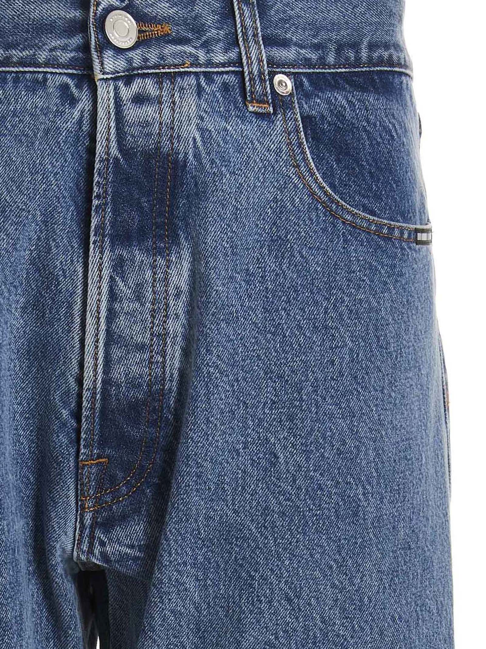 VTMNTS Blue Cotton Relaxed Fit Men's Jeans