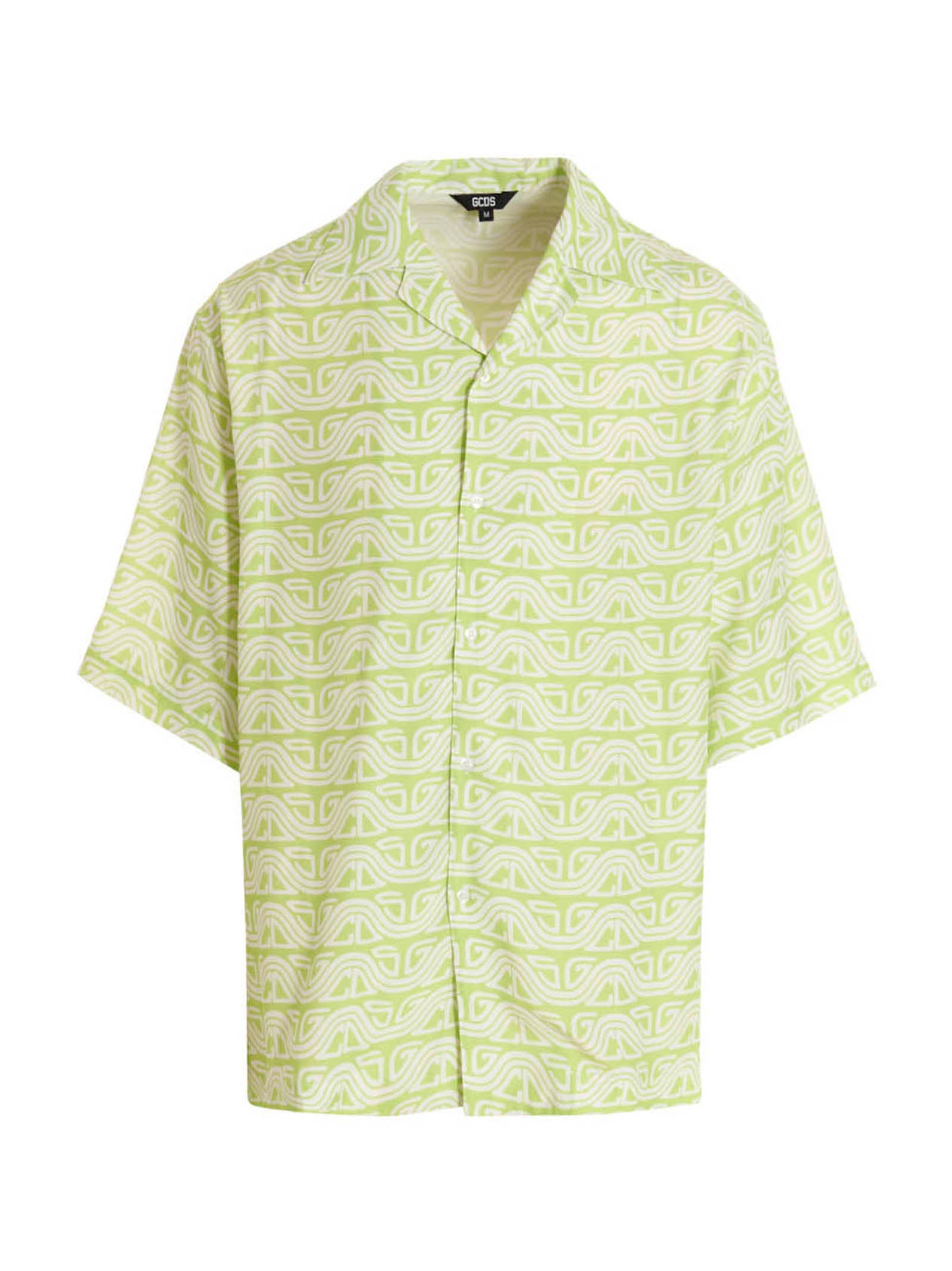 GCDS Bicolor Viscose Men's Blouse