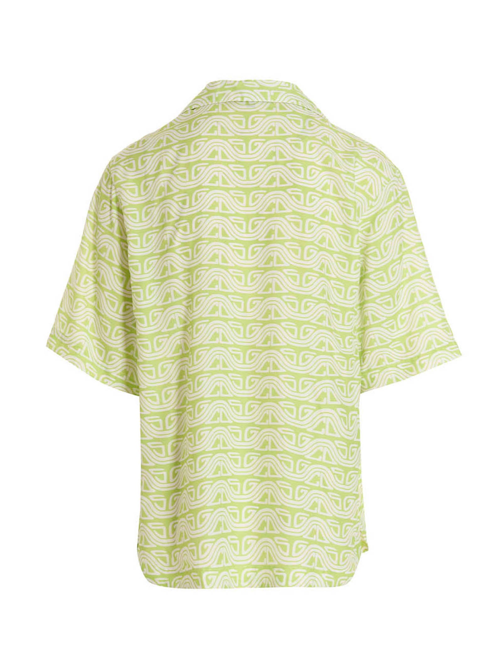GCDS Bicolor Viscose Men's Blouse