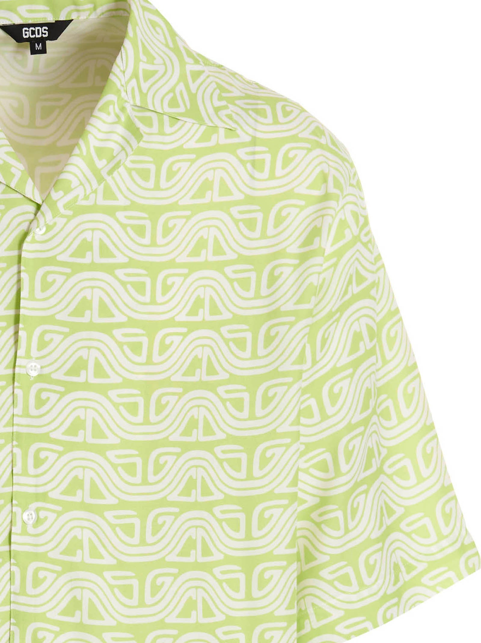 GCDS Bicolor Viscose Men's Blouse