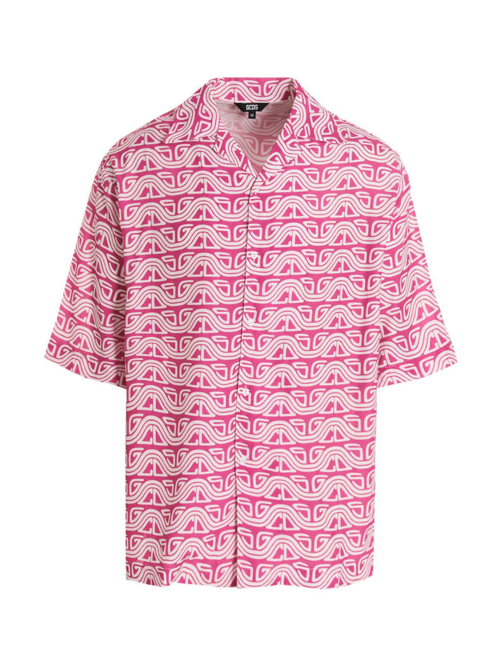 GCDS Fuchsia Viscose Men's Blouse