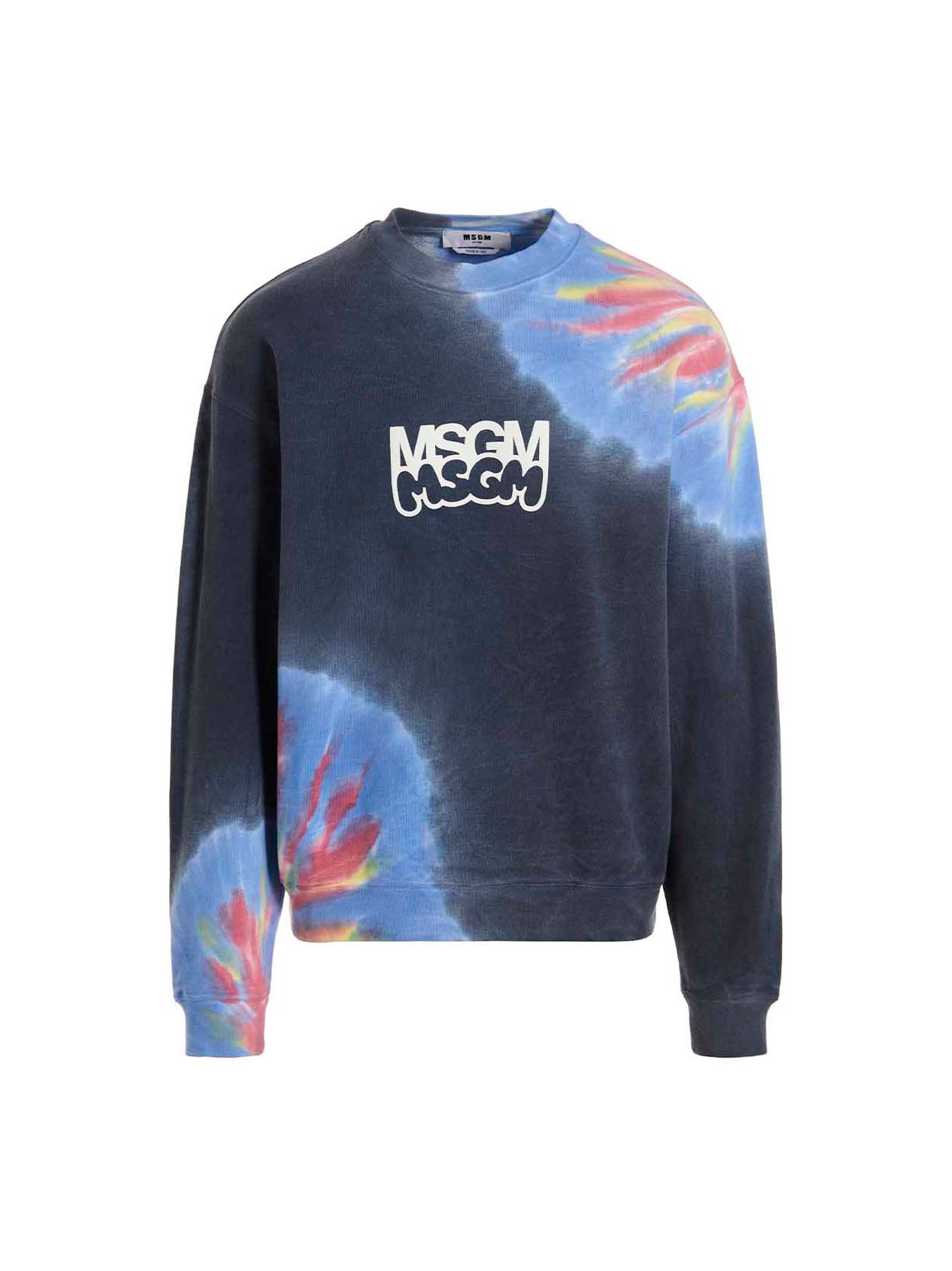 MSGM Multicolor Cotton Men's Sweatshirt