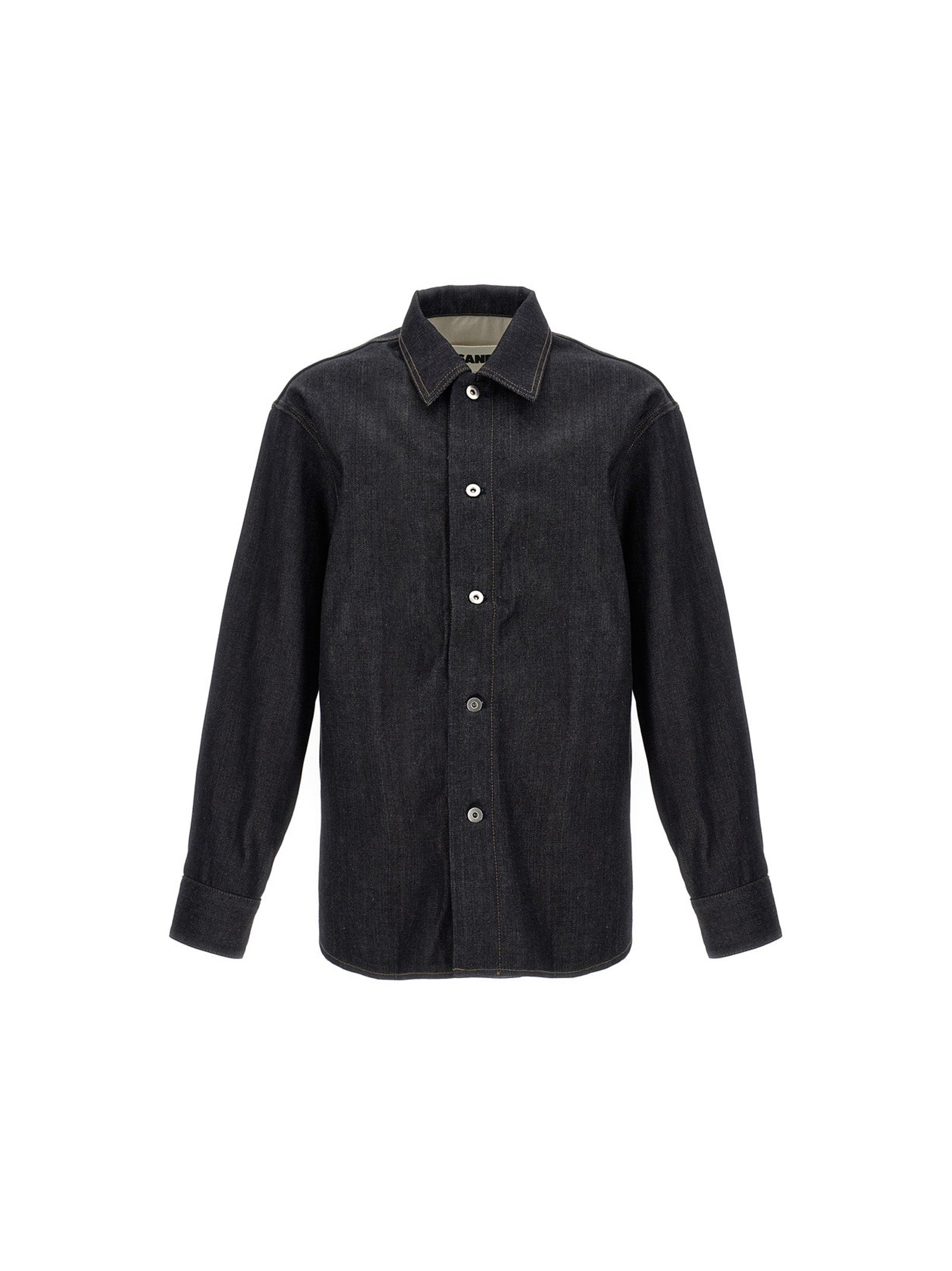 Jil Sander Blue Cotton Men's Blouse